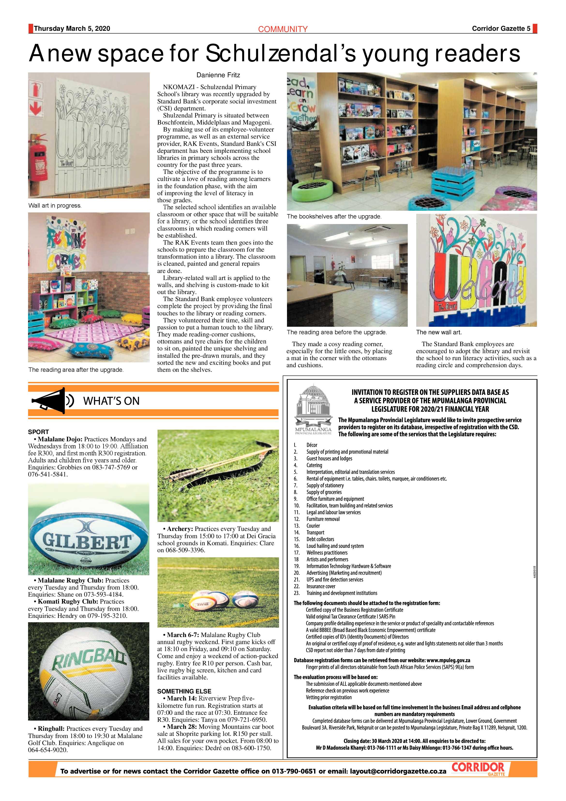 Corridor Gazette 5 March 2020 page 5