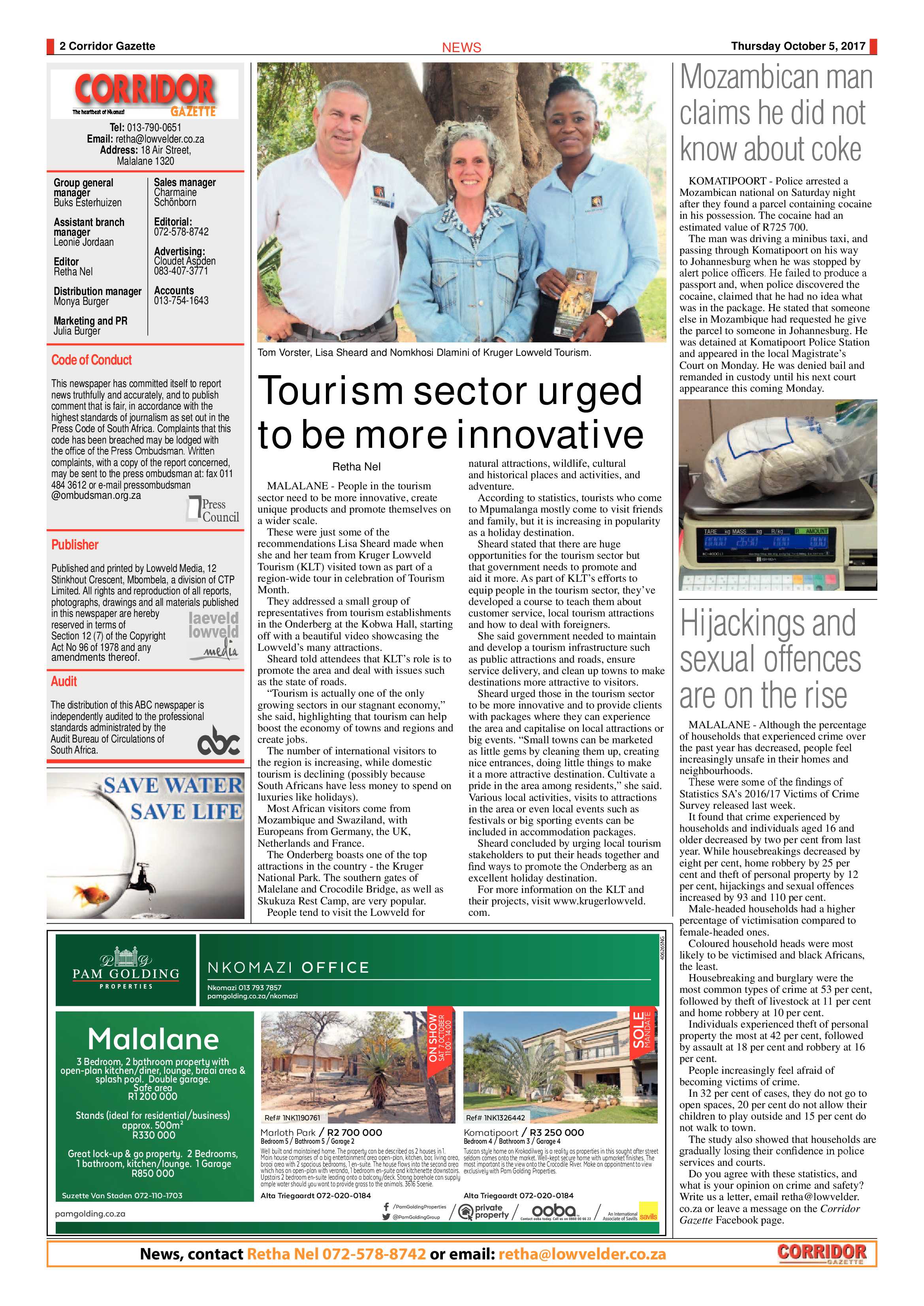 Corridor Gazette 5 October 2017 page 2