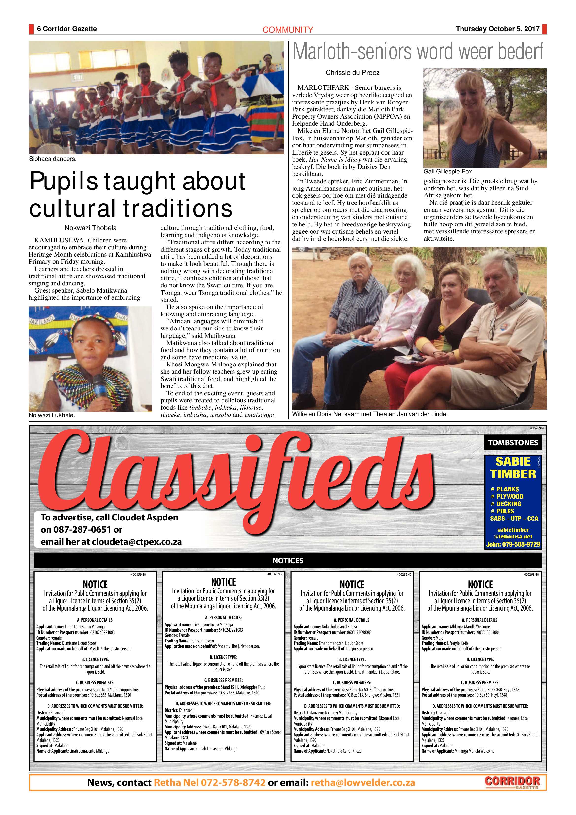 Corridor Gazette 5 October 2017 page 6