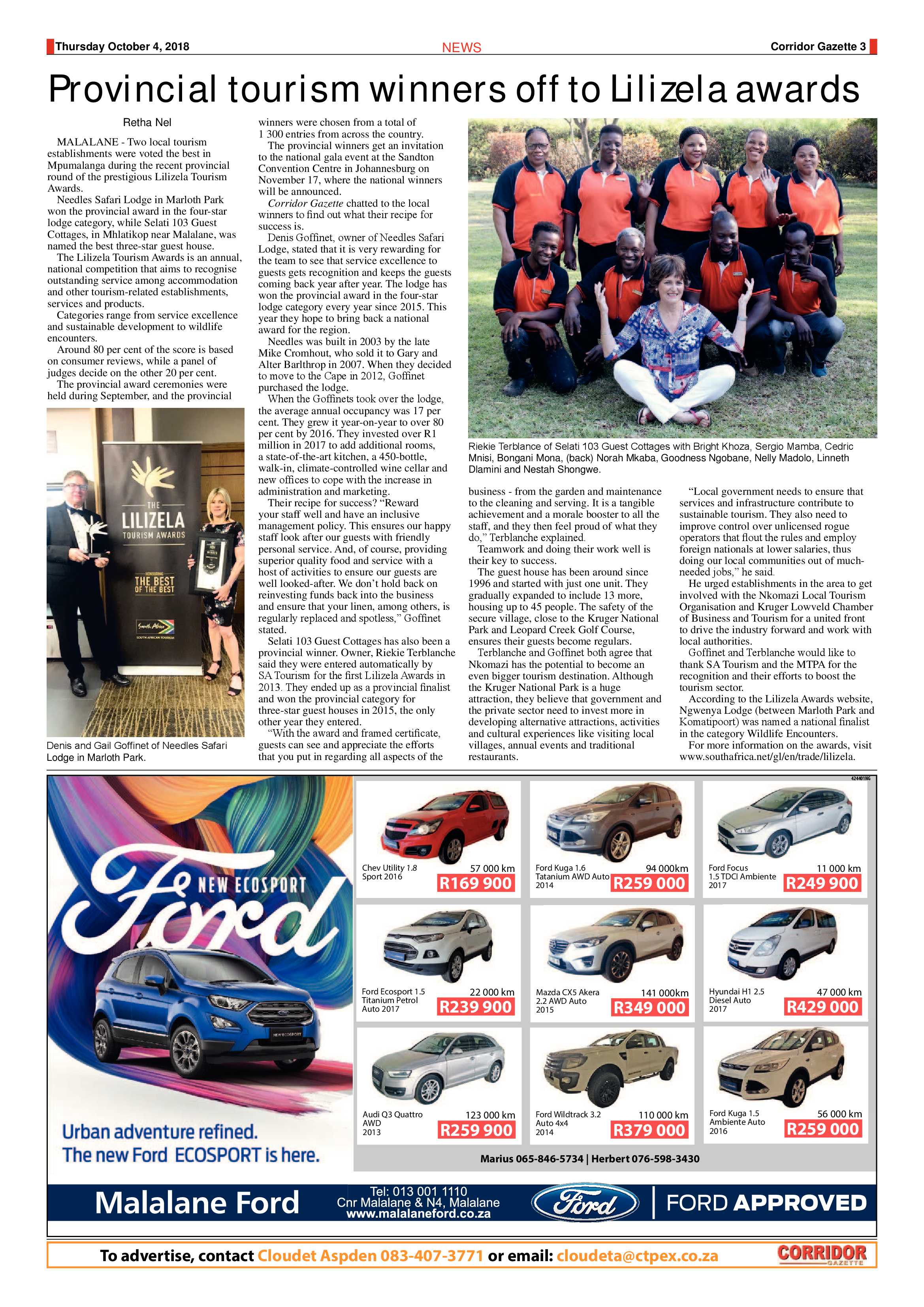 Corridor Gazette 4 October 2018 page 3