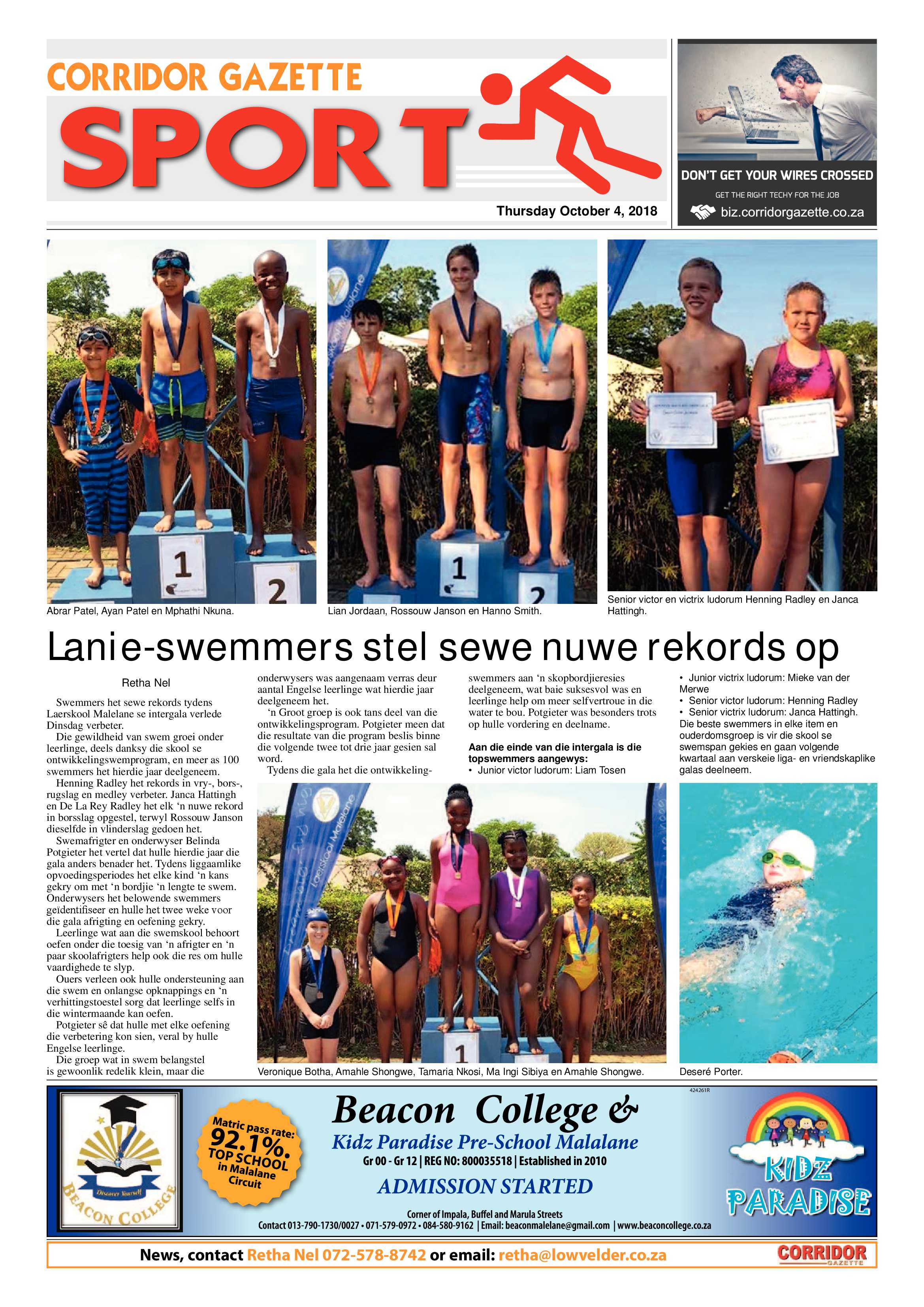 Corridor Gazette 4 October 2018 page 8