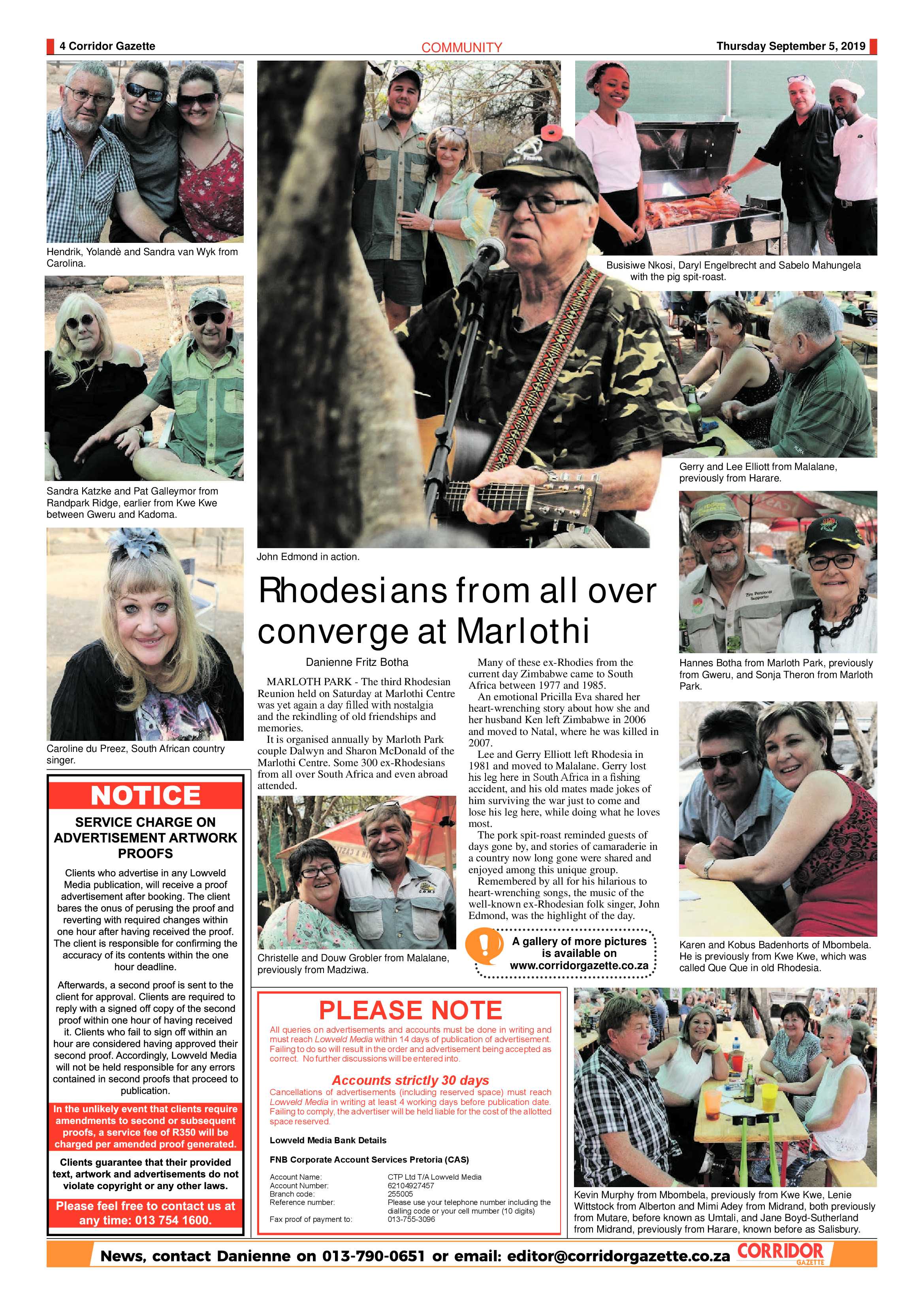 Corridor Gazette 5 September 2019 page 4