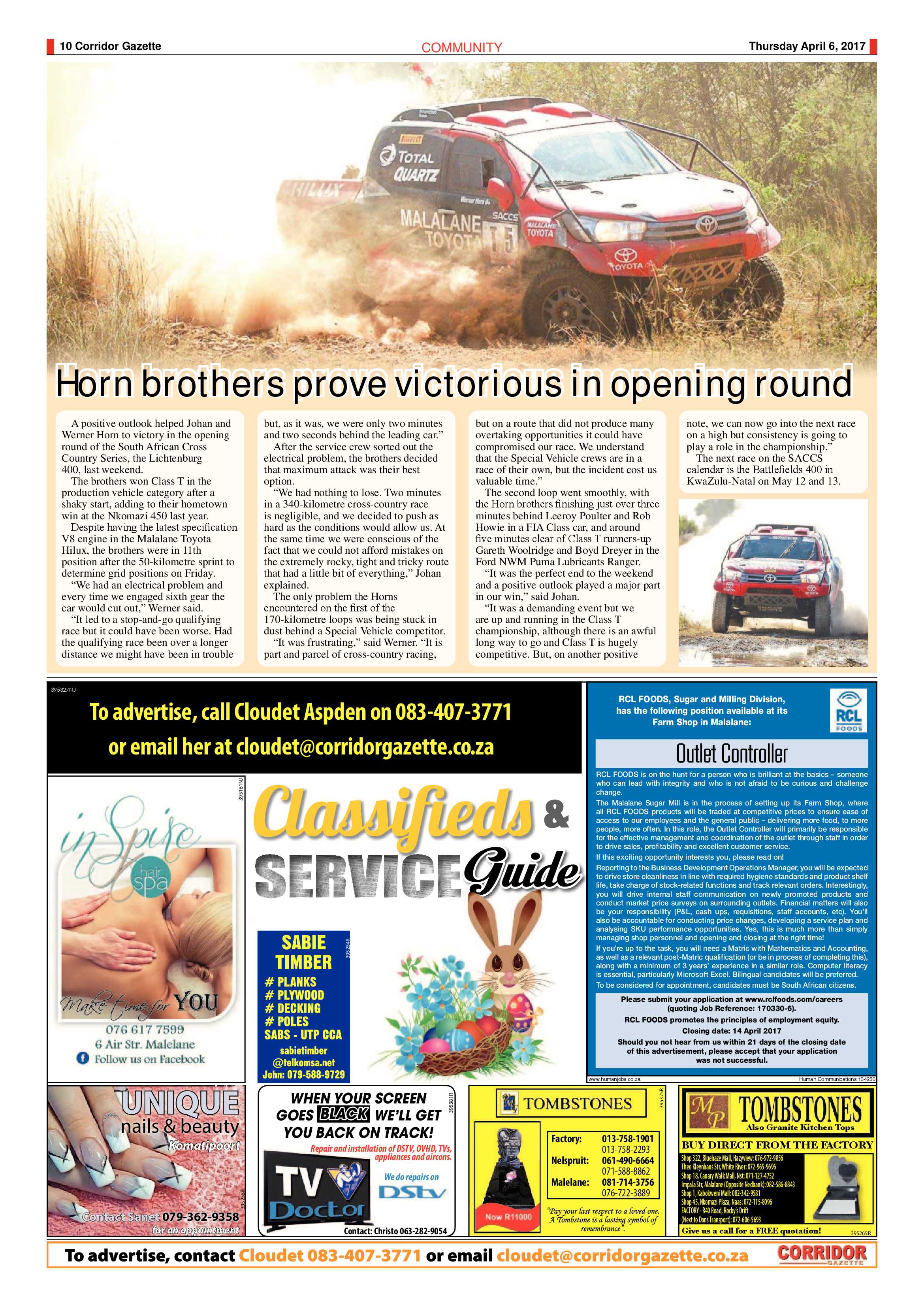 Corridor Gazette 6 April 2017 page 10