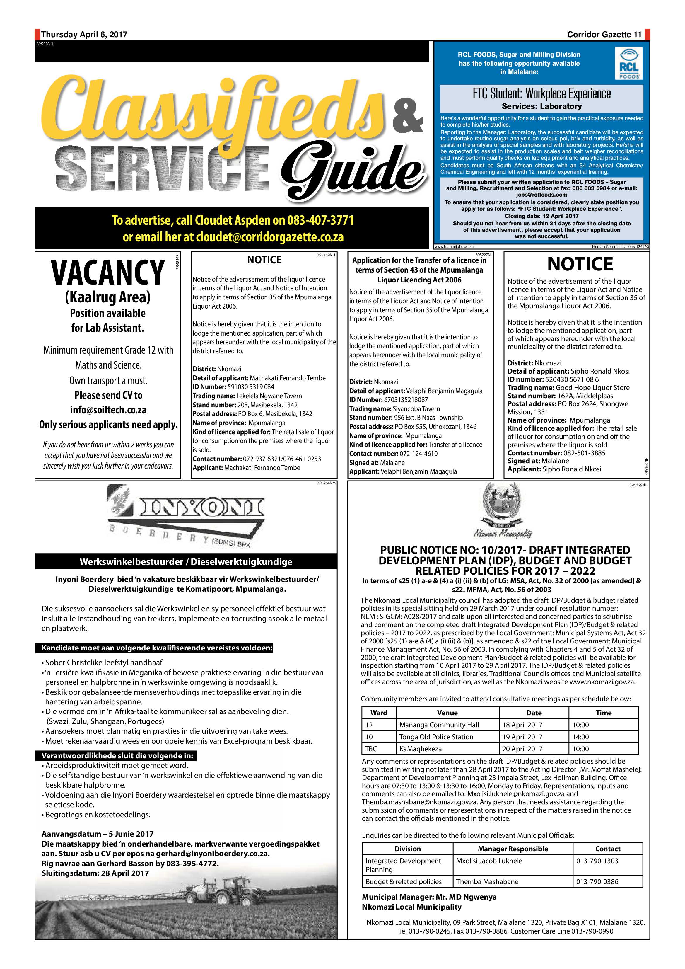 Corridor Gazette 6 April 2017 page 11