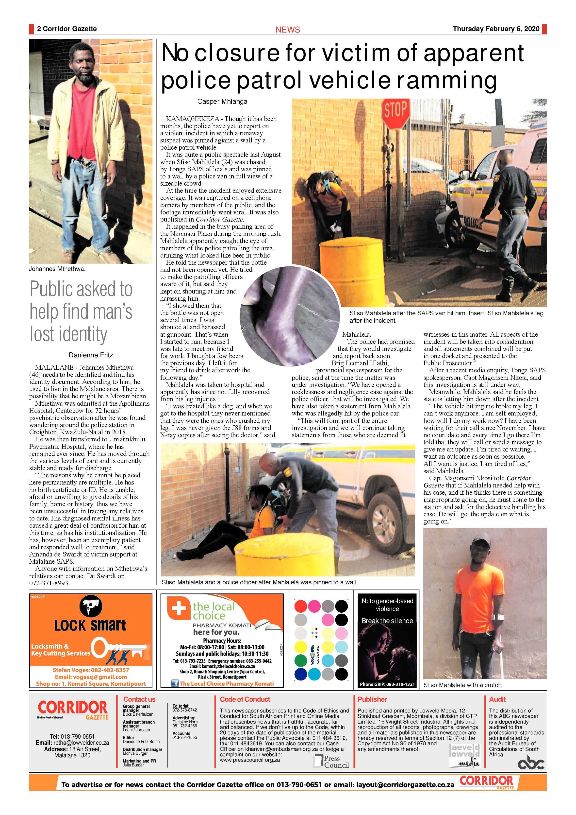 Corridor Gazette 6 February 2020 page 2