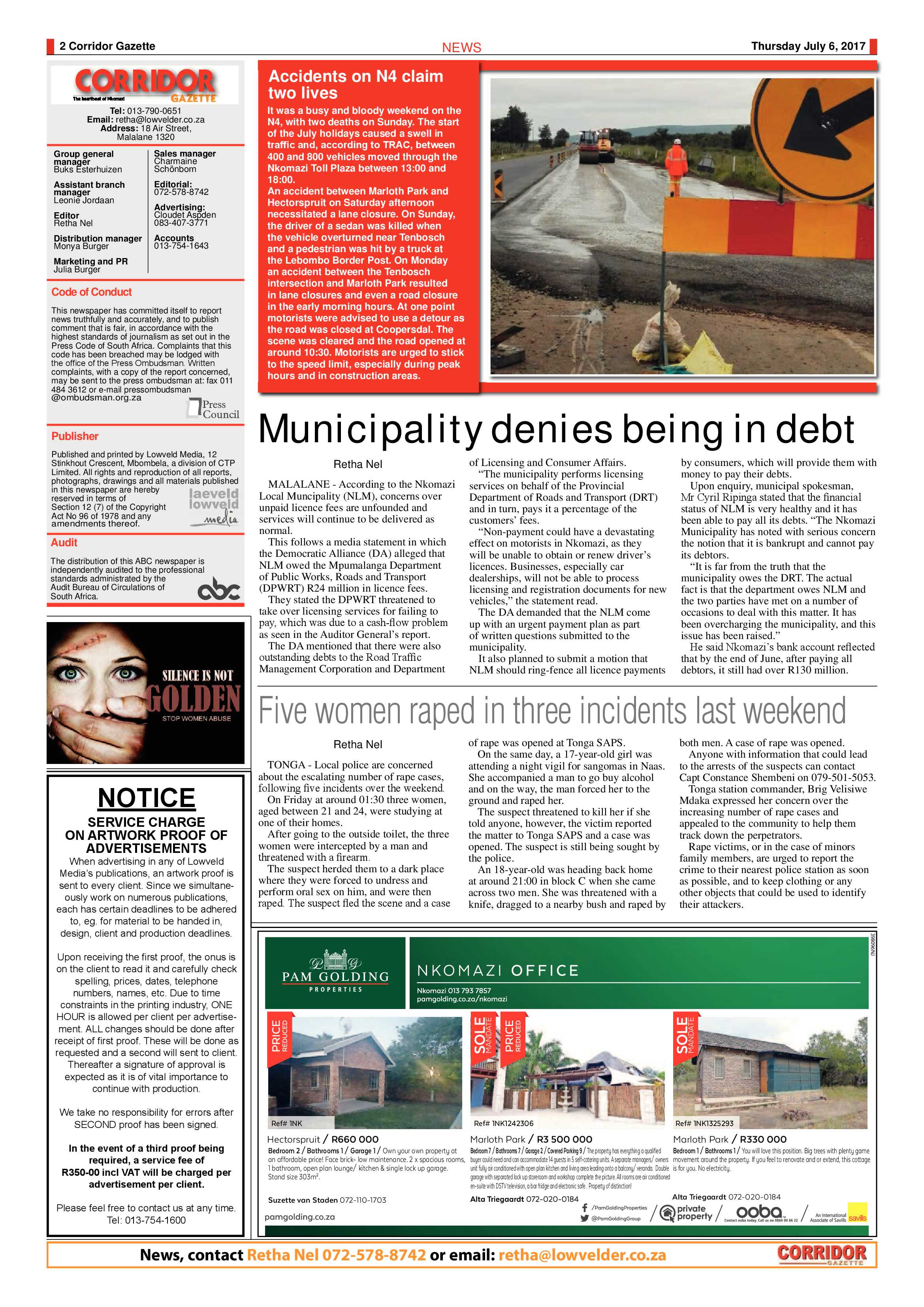 Corridor Gazette 6 July 2017 page 2