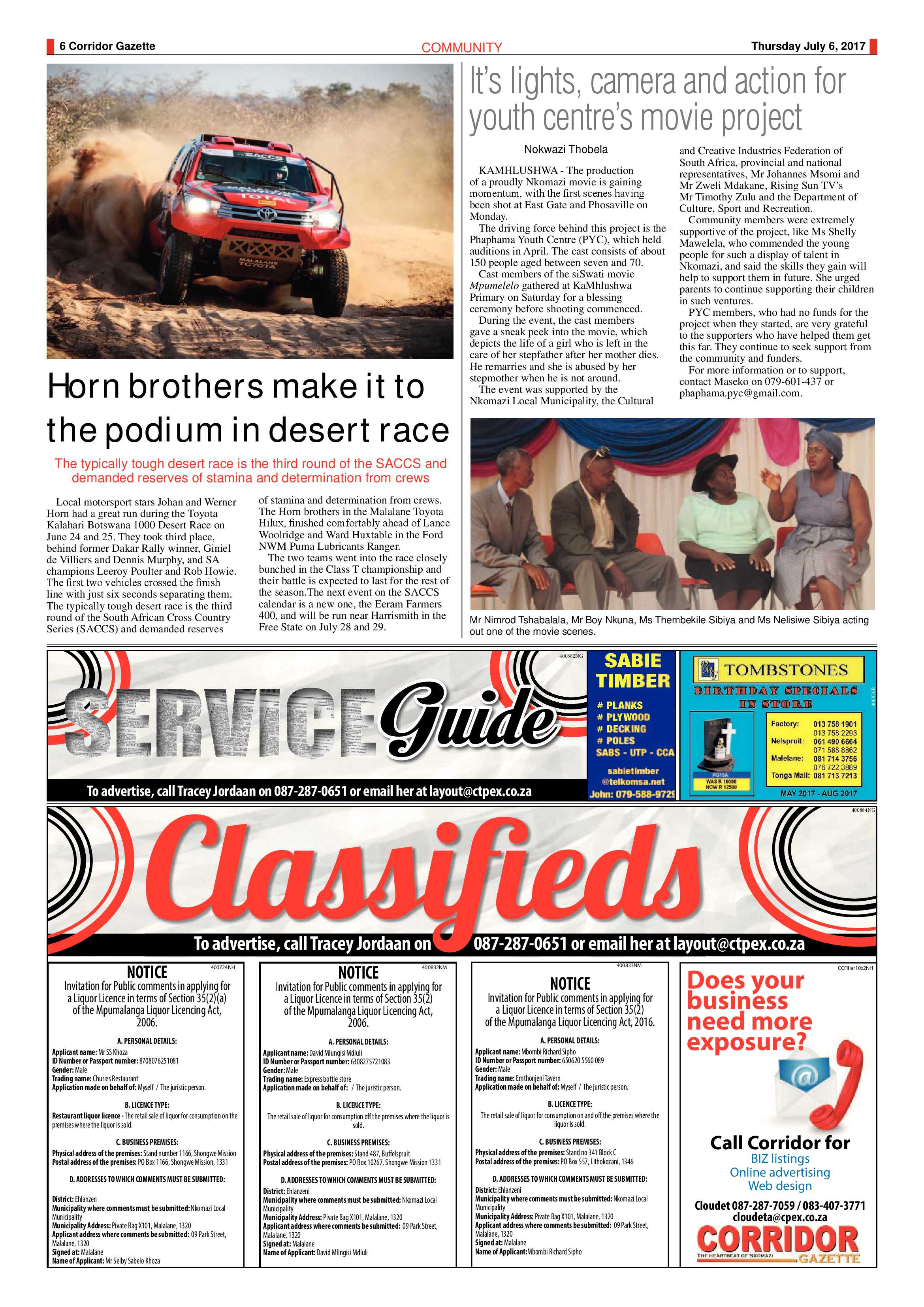 Corridor Gazette 6 July 2017 page 6