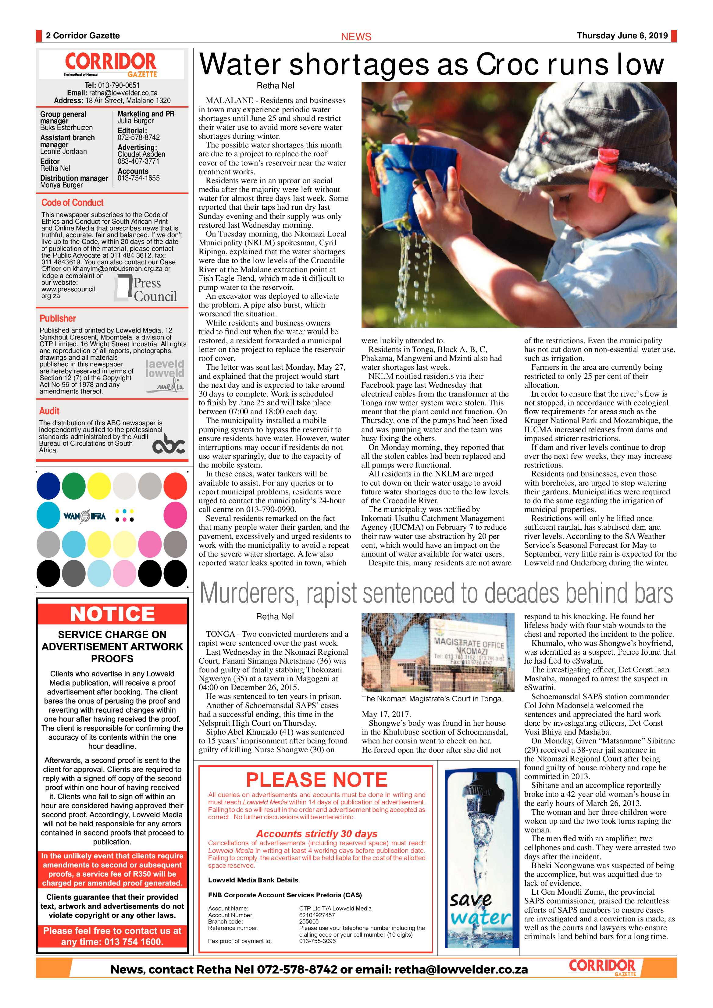 Corridor Gazette 6 June 2019 page 2