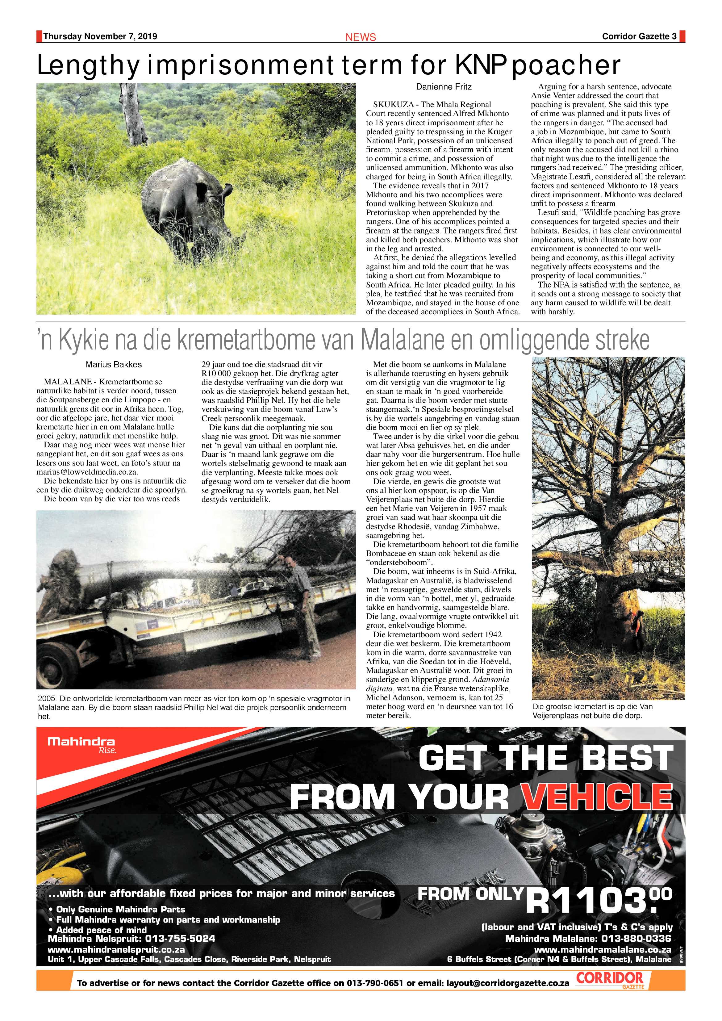 Corridor Gazette 7 November 2019 page 3