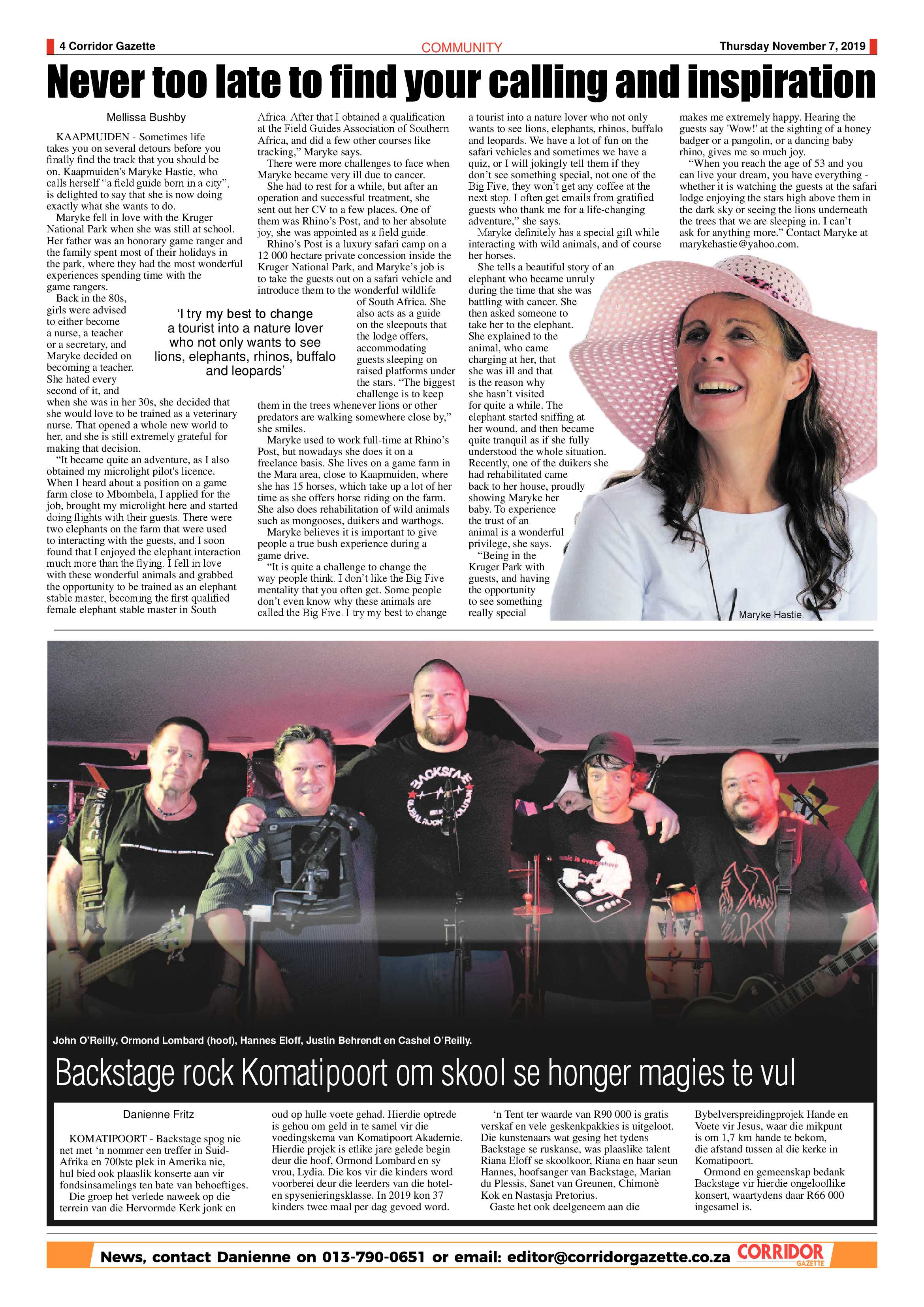 Corridor Gazette 7 November 2019 page 4