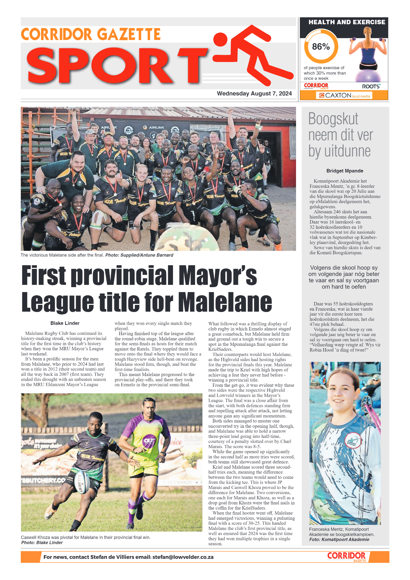 Corridor Gazette 7 August 2024 page 8