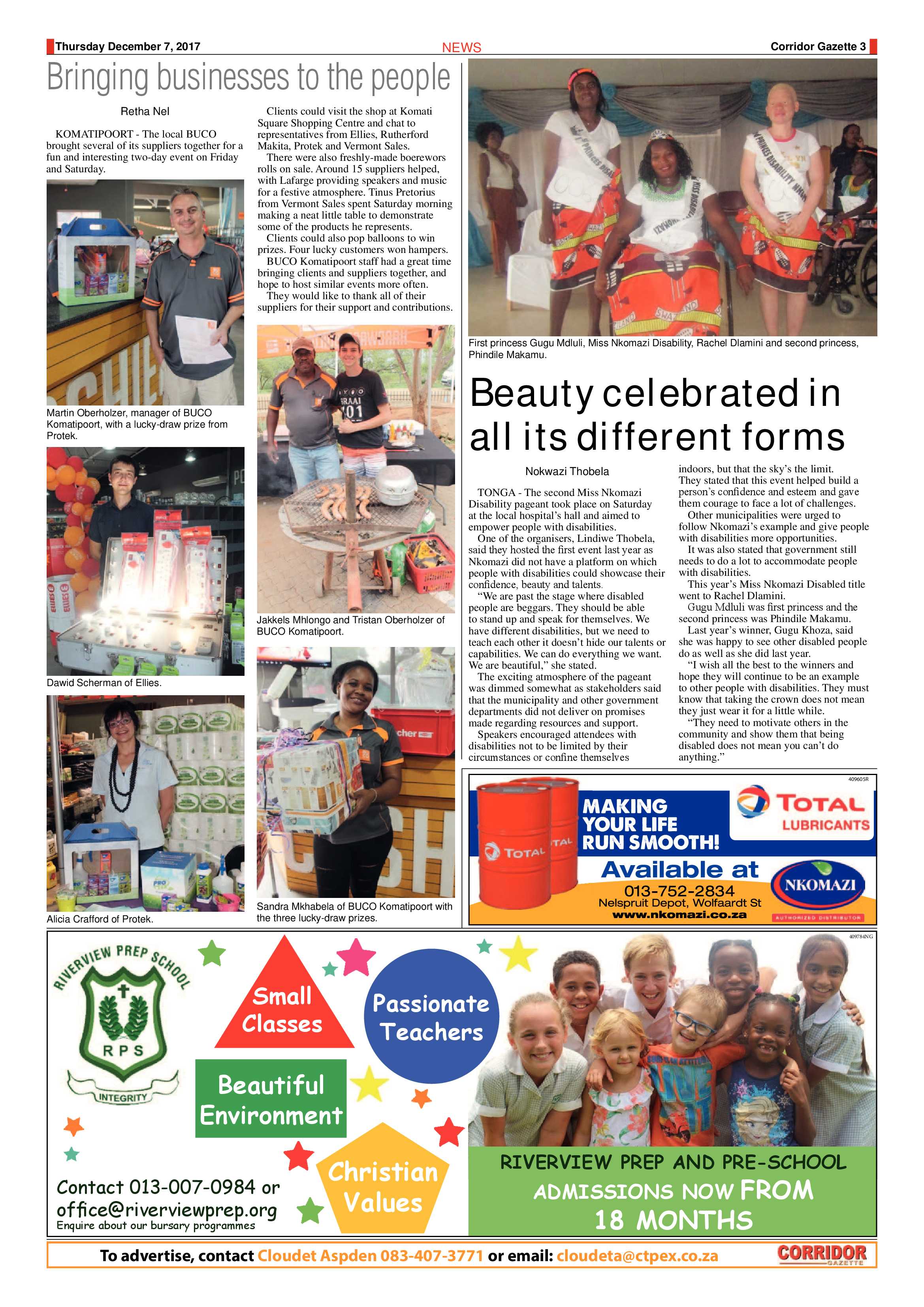 Corridor Gazette 7 December 2017 page 3