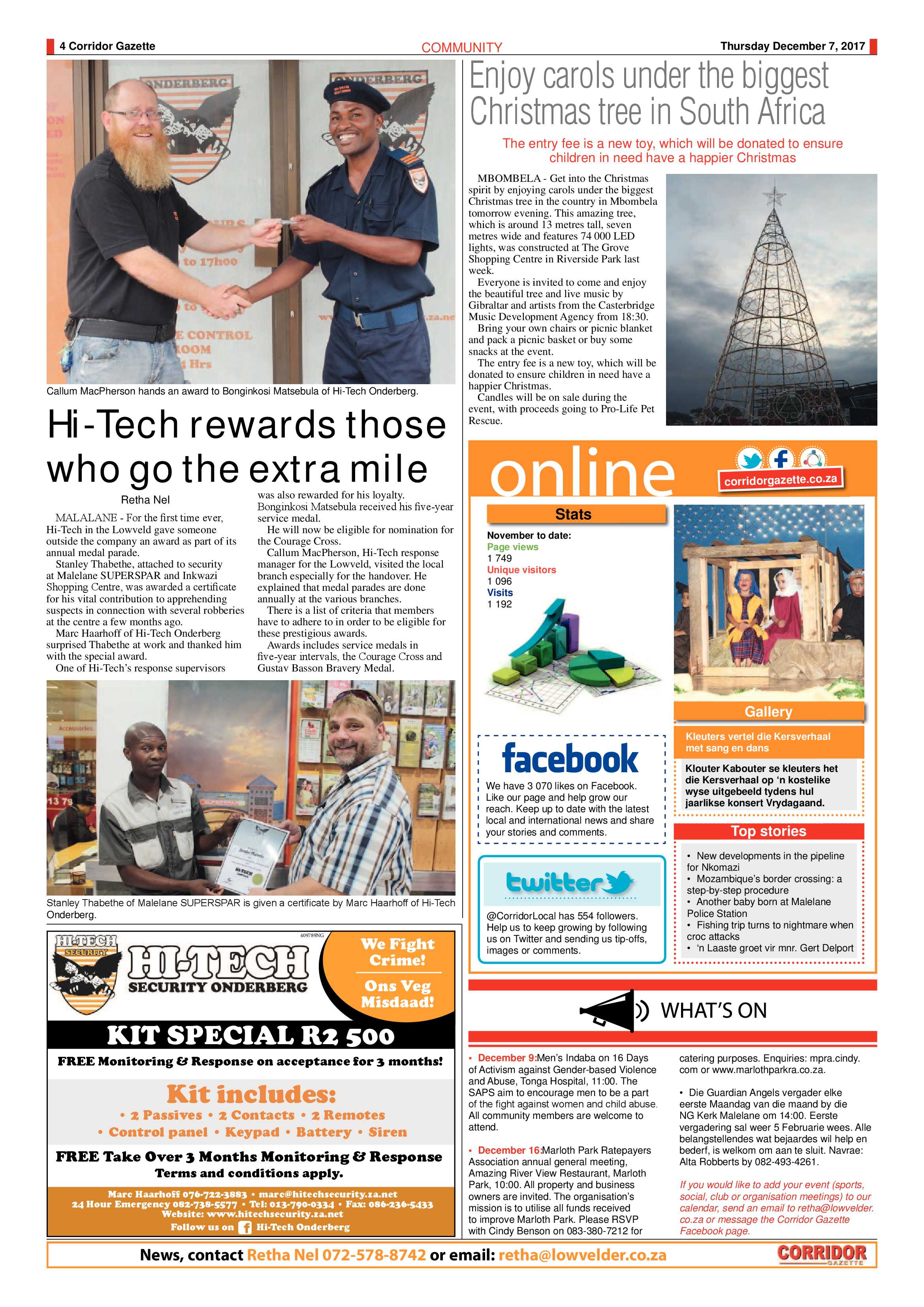 Corridor Gazette 7 December 2017 page 4