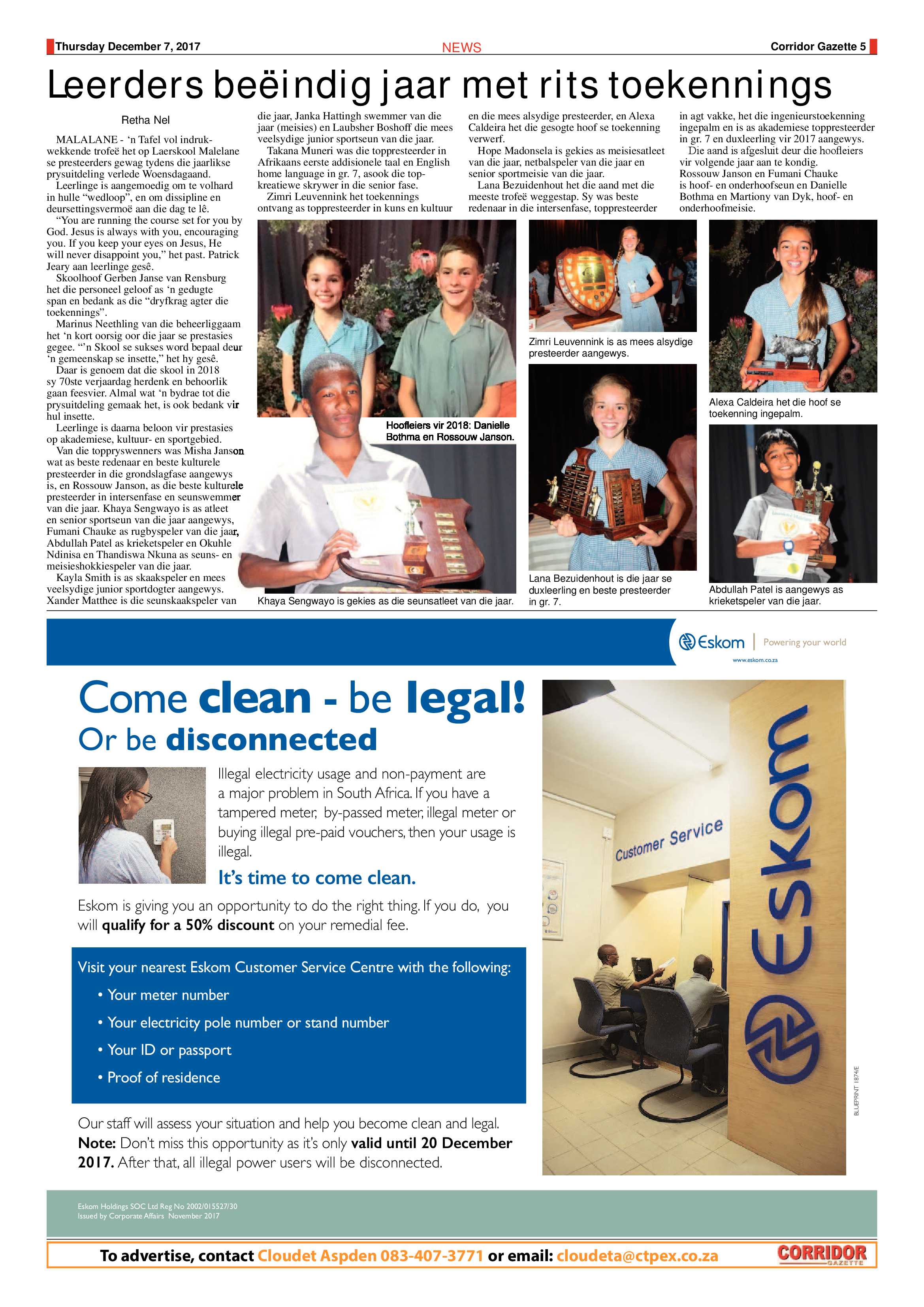 Corridor Gazette 7 December 2017 page 5