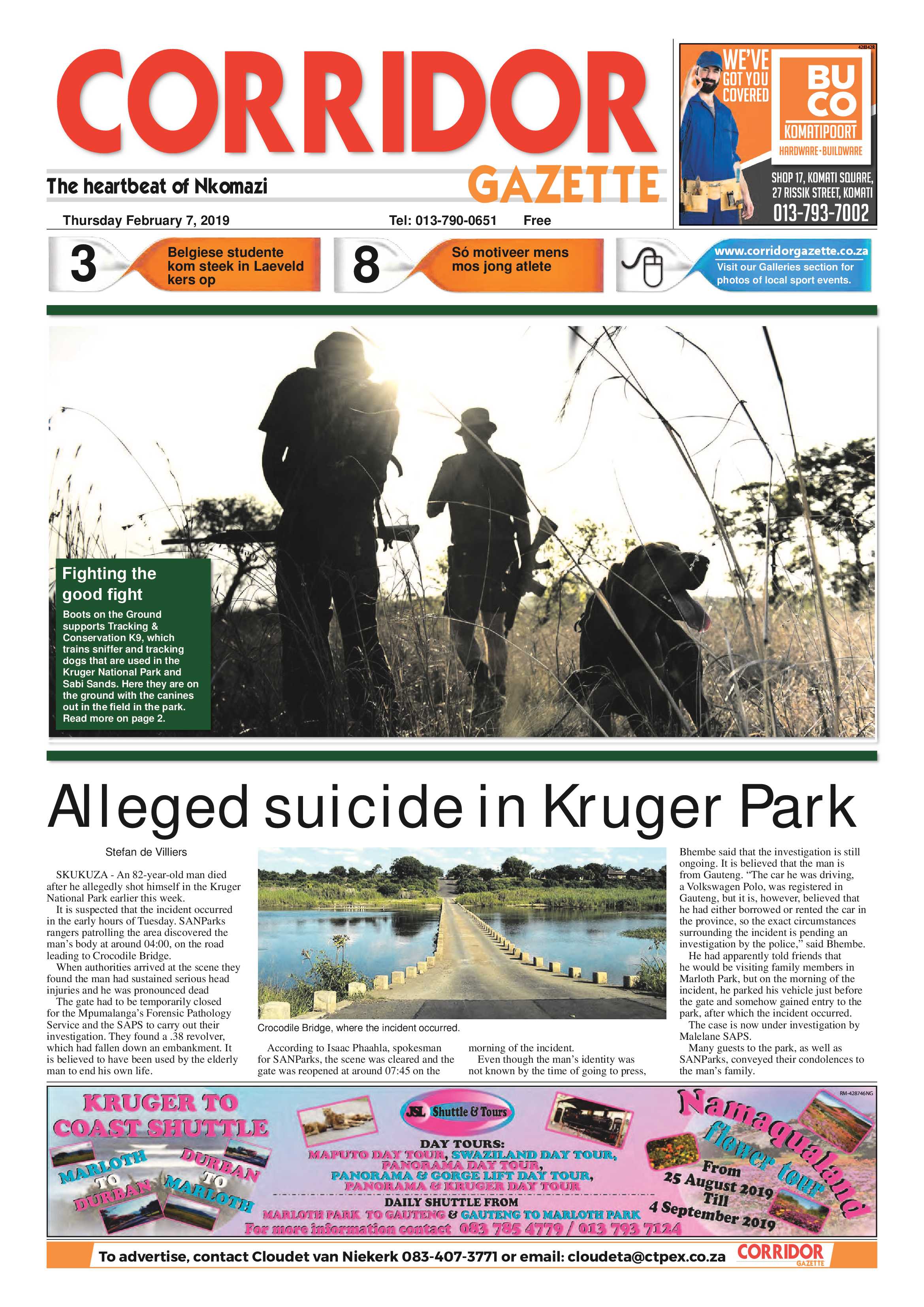 Corridor Gazette 7 February 2019 page 1