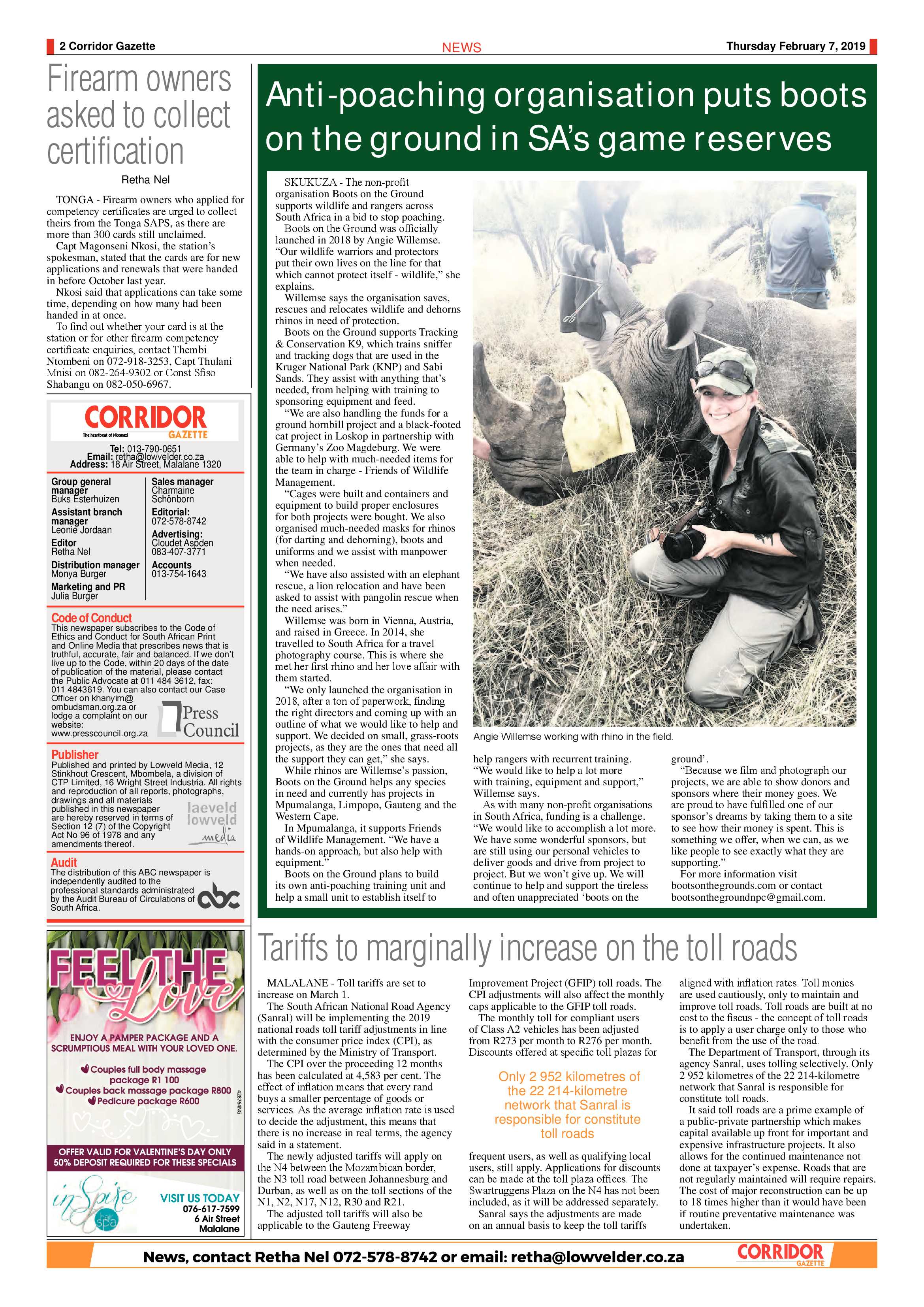 Corridor Gazette 7 February 2019 page 2