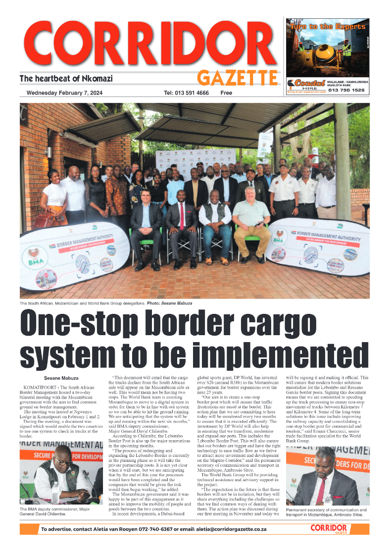 Corridor Gazette 7 February 2024 page 1