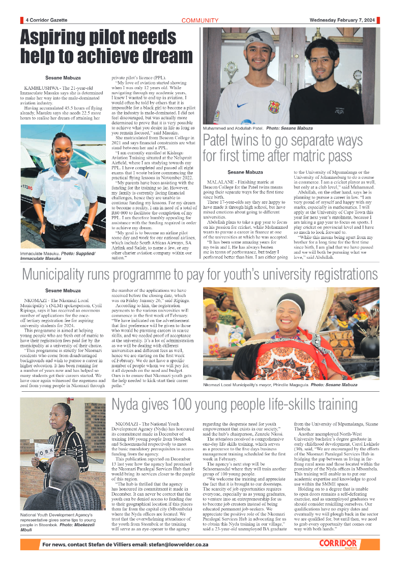 Corridor Gazette 7 February 2024 page 4