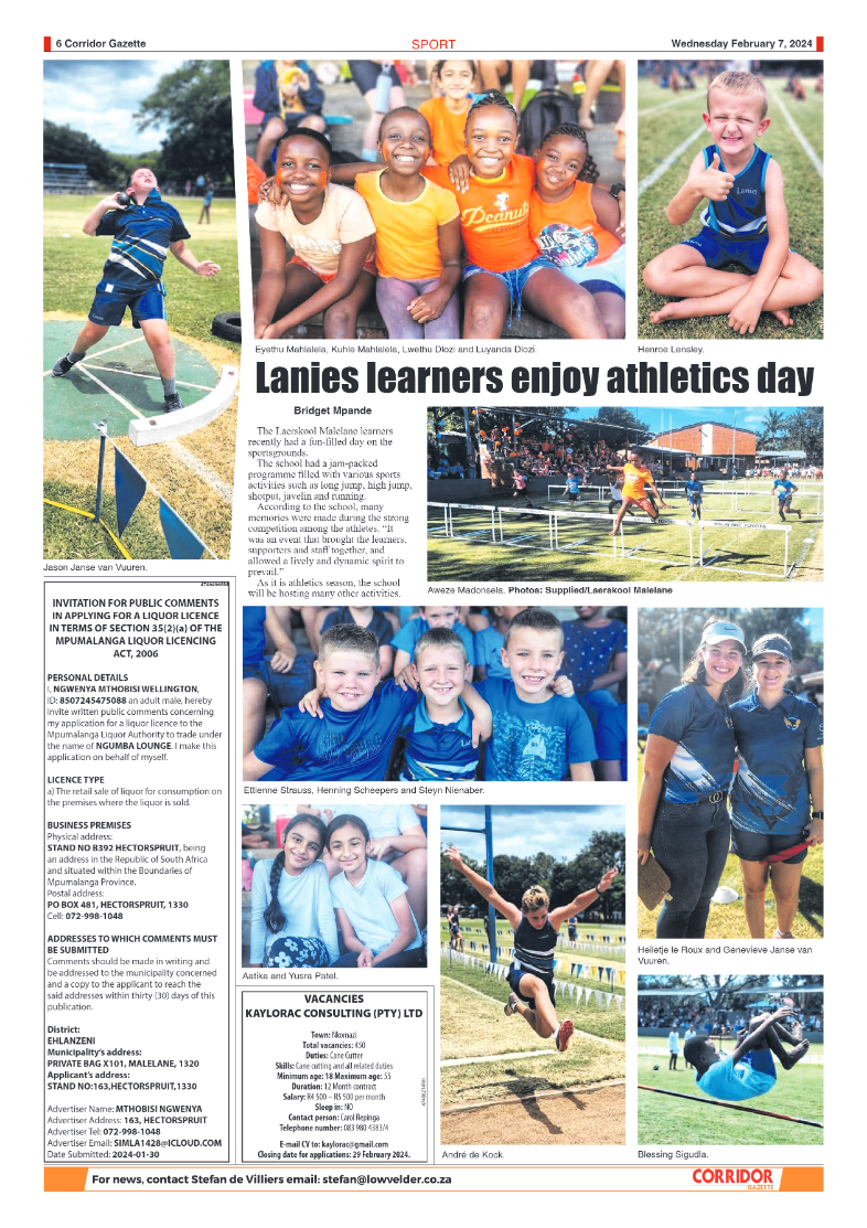 Corridor Gazette 7 February 2024 page 6