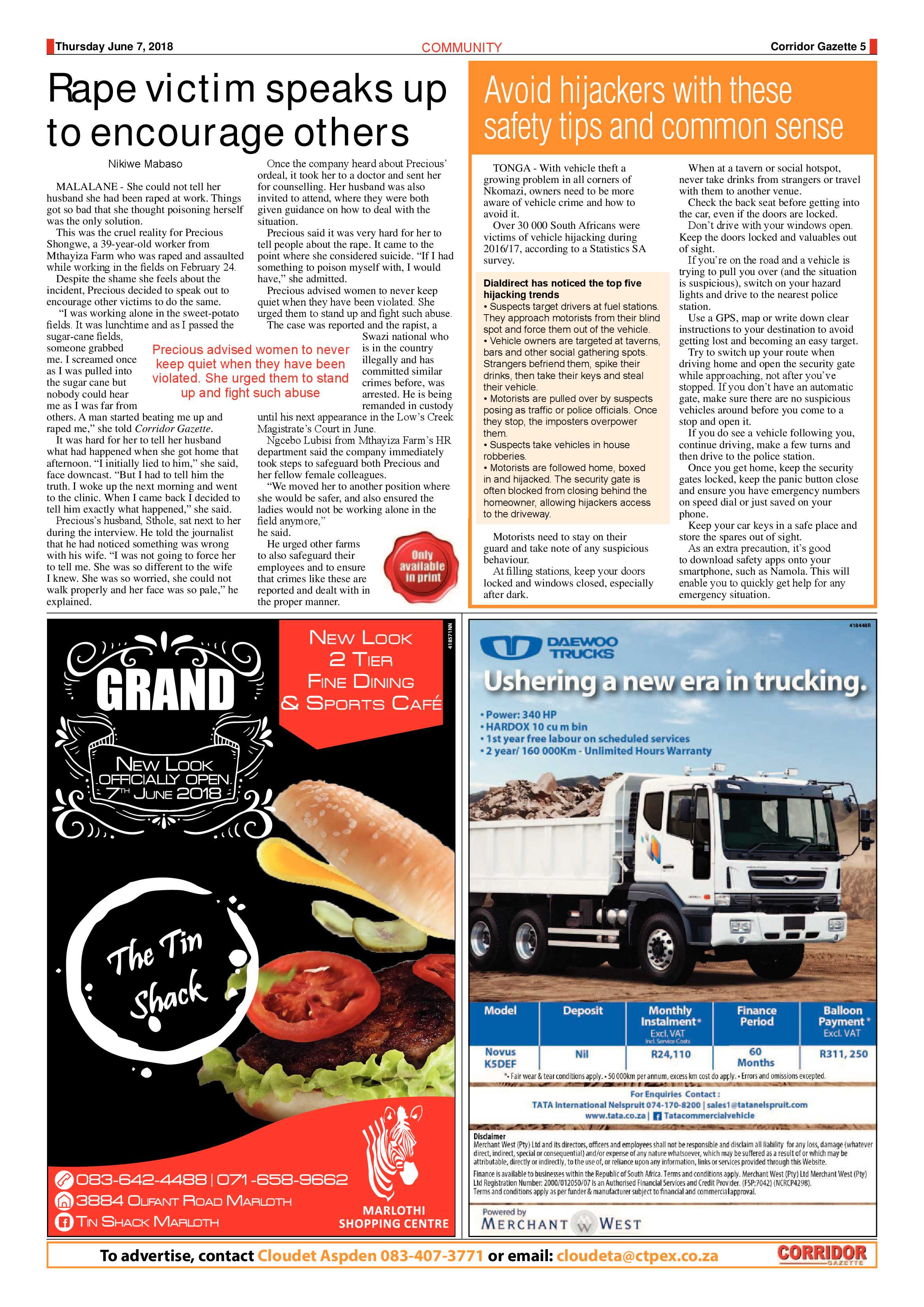 Corridor Gazette 7 June 2018 page 5