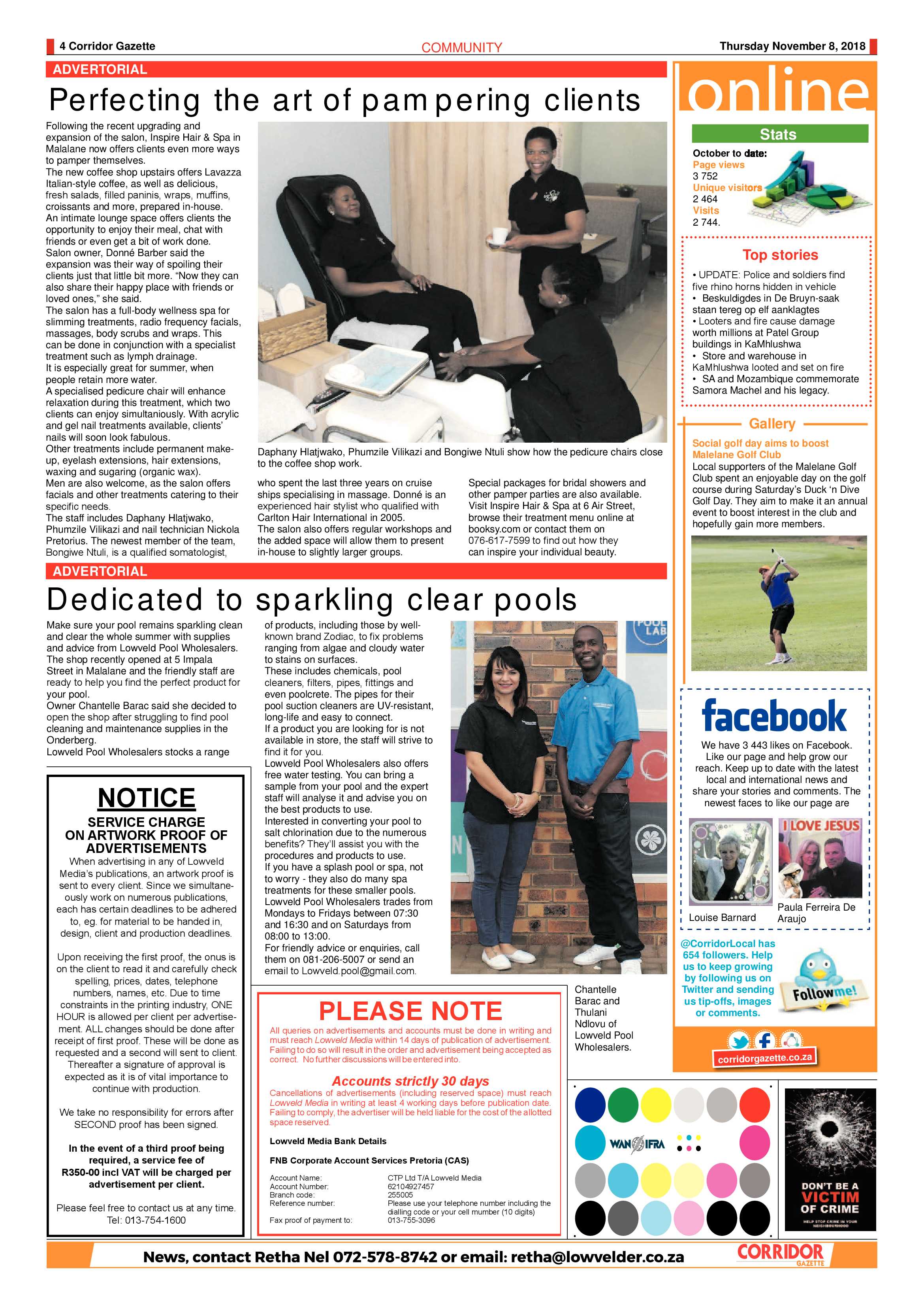Corridor Gazette 8 November 2018 page 4