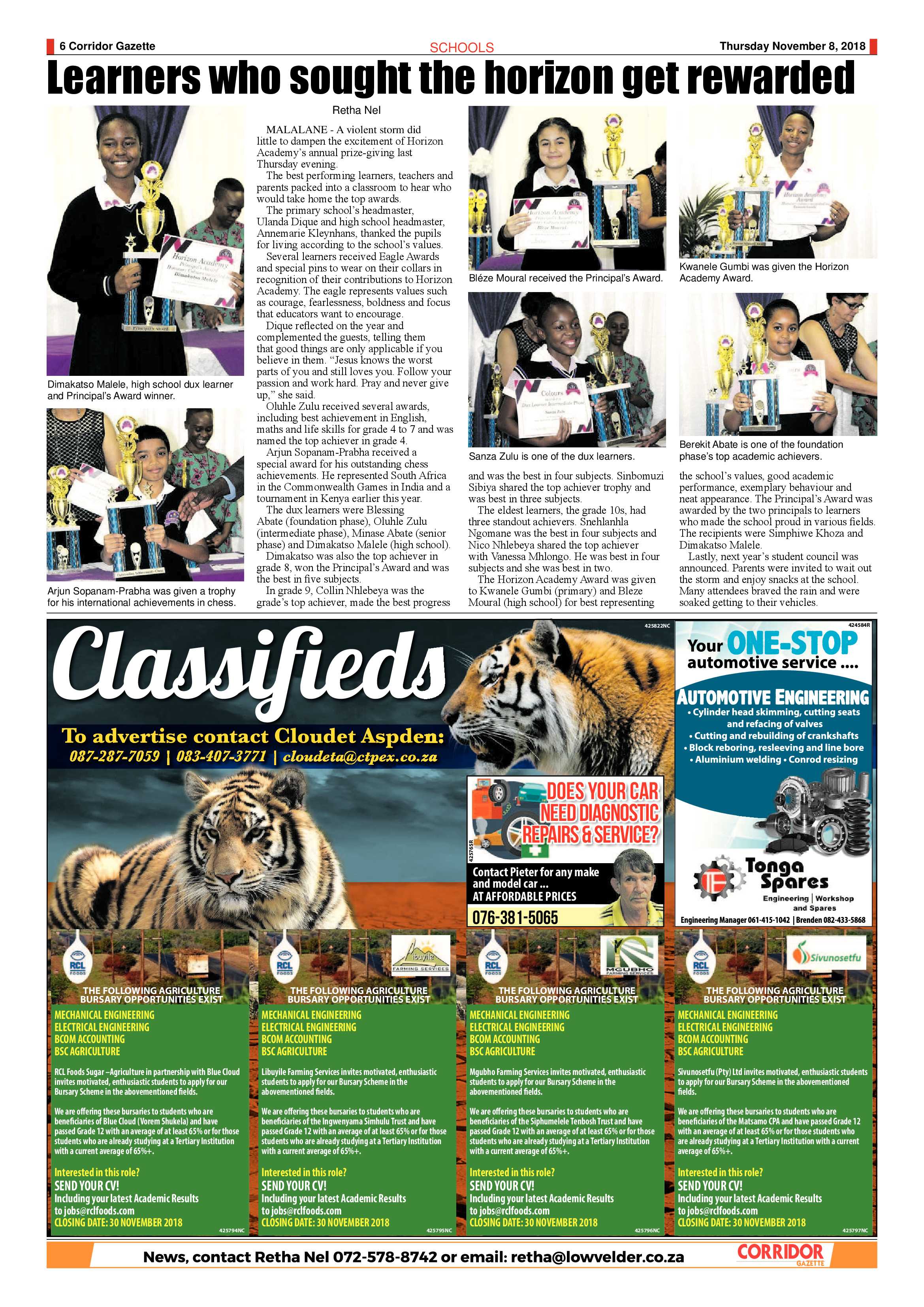 Corridor Gazette 8 November 2018 page 6