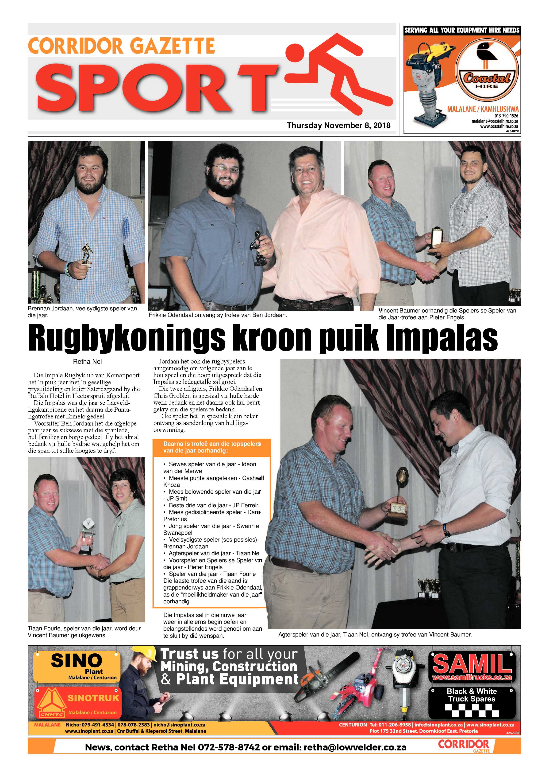 Corridor Gazette 8 November 2018 page 8