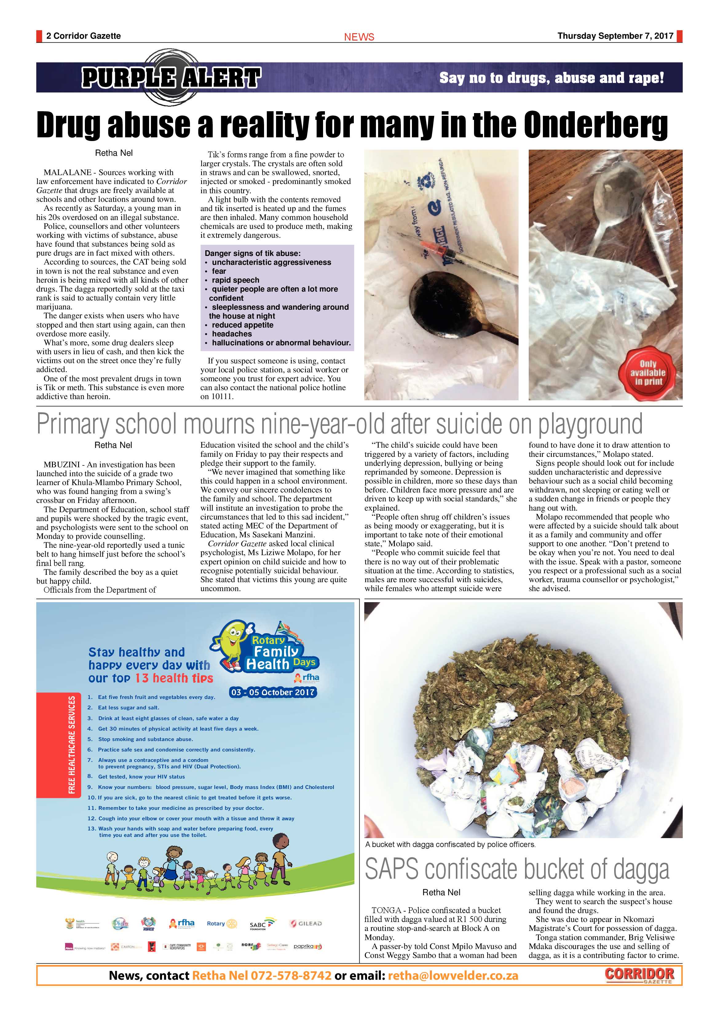 Corridor Gazette 7 September 2017 page 2