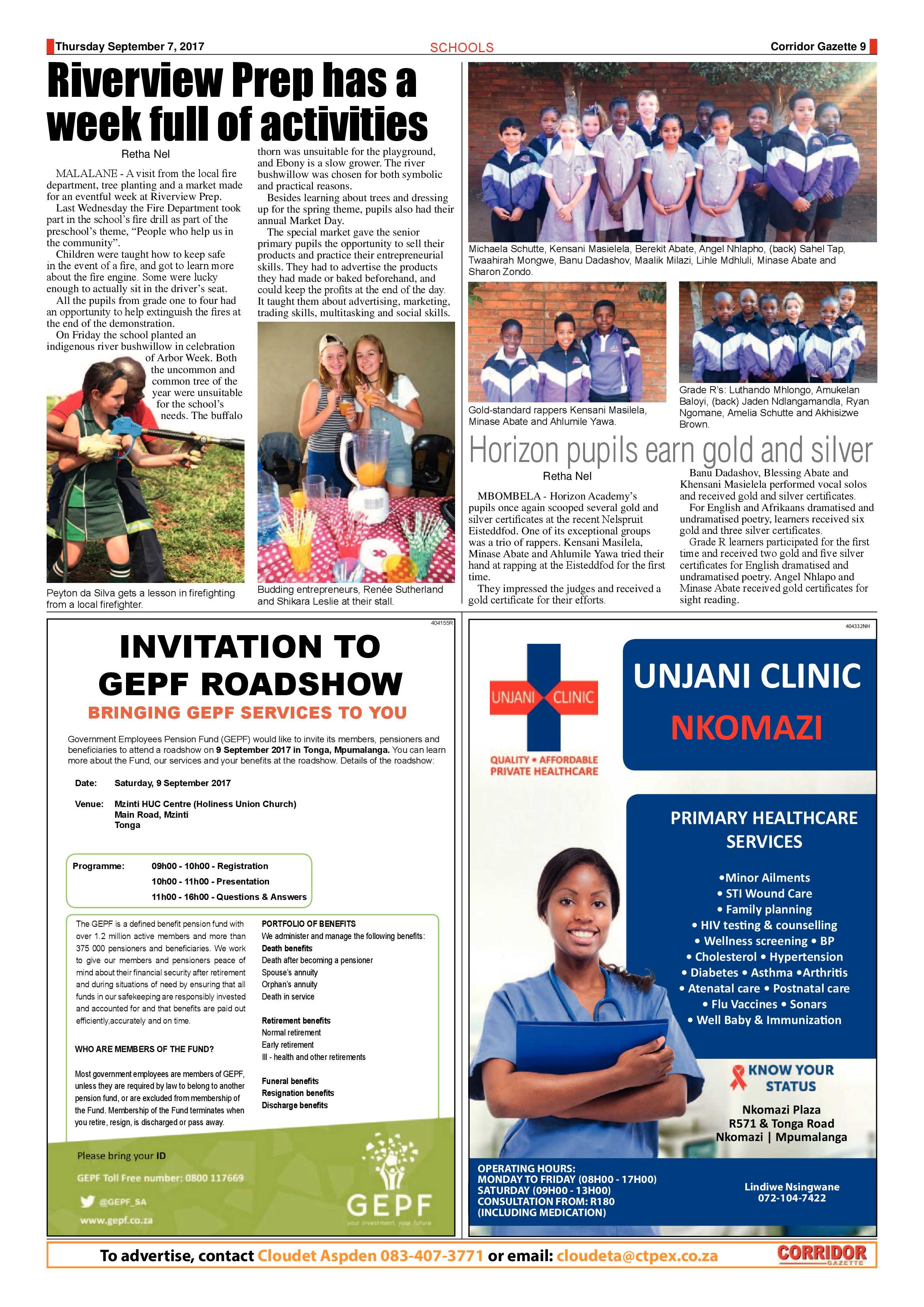 Corridor Gazette 7 September 2017 page 9