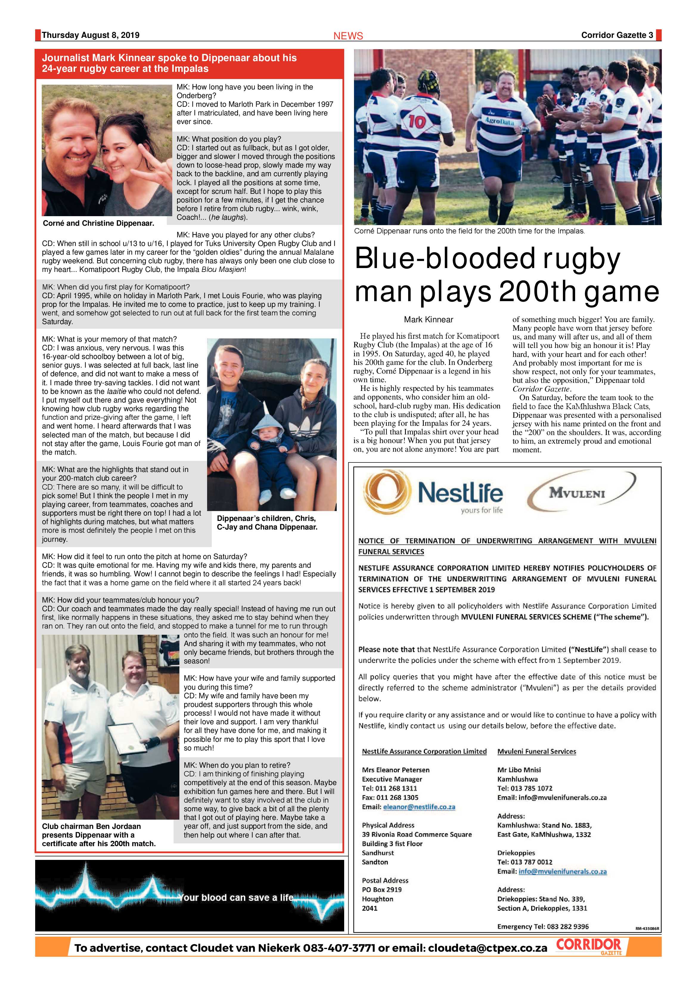 Corridor Gazette 8 August 2019 page 3