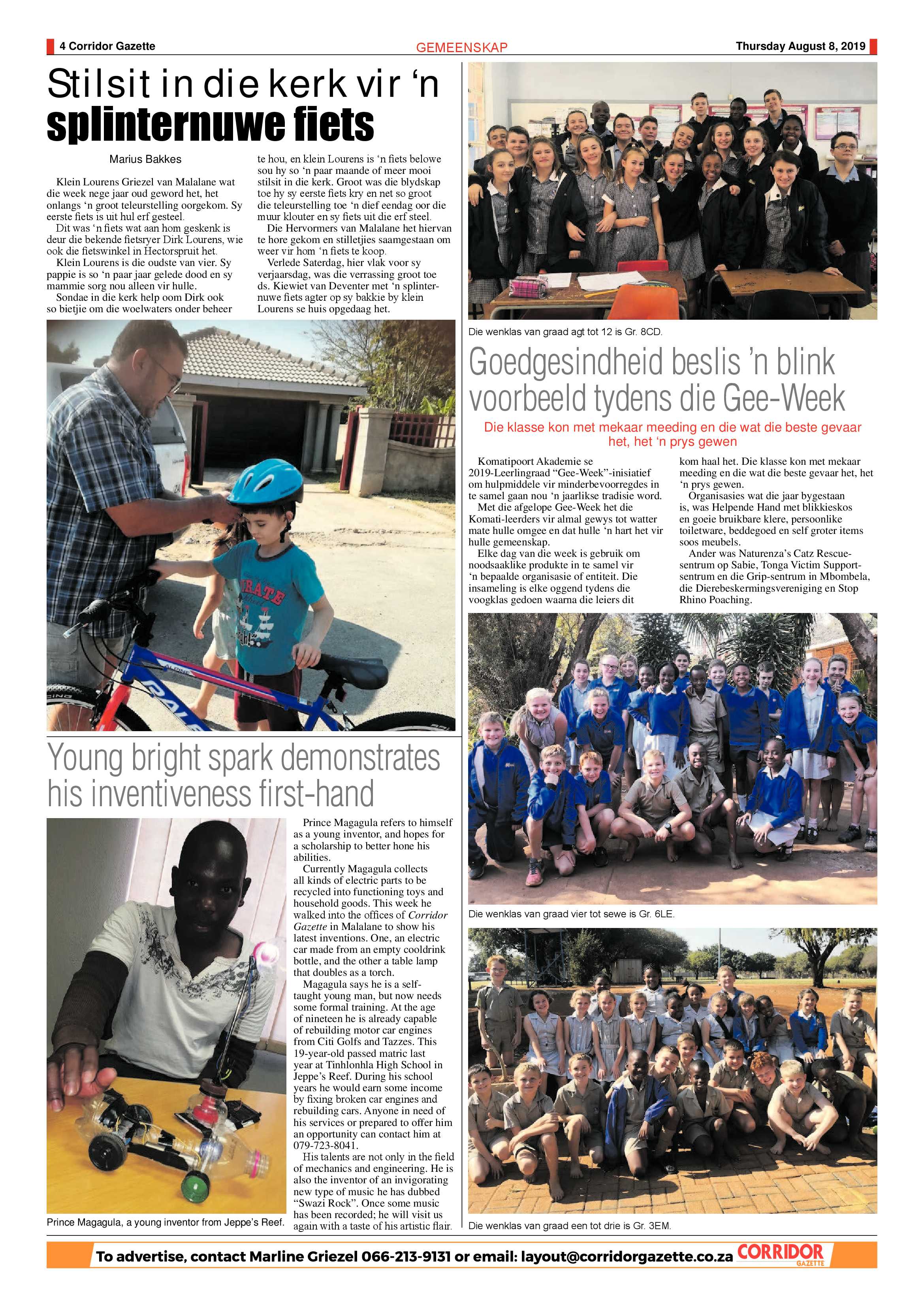 Corridor Gazette 8 August 2019 page 4