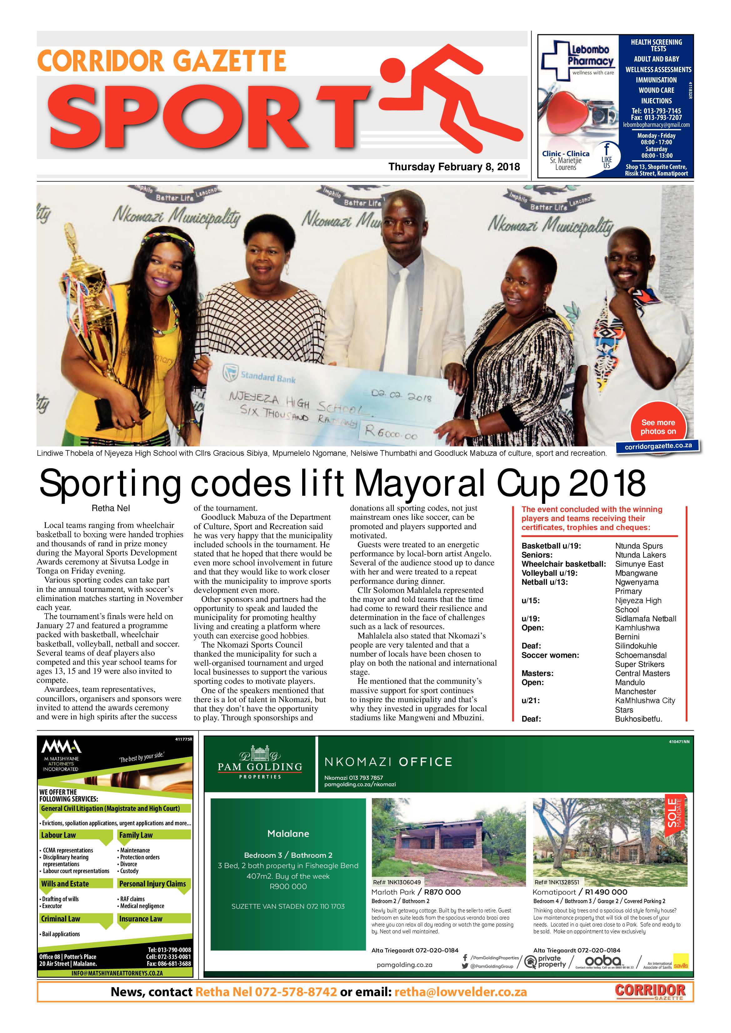 Corridor Gazette 8 February 2018 page 8