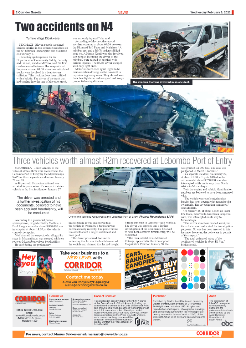 Corridor Gazette 8 February 2023 page 2