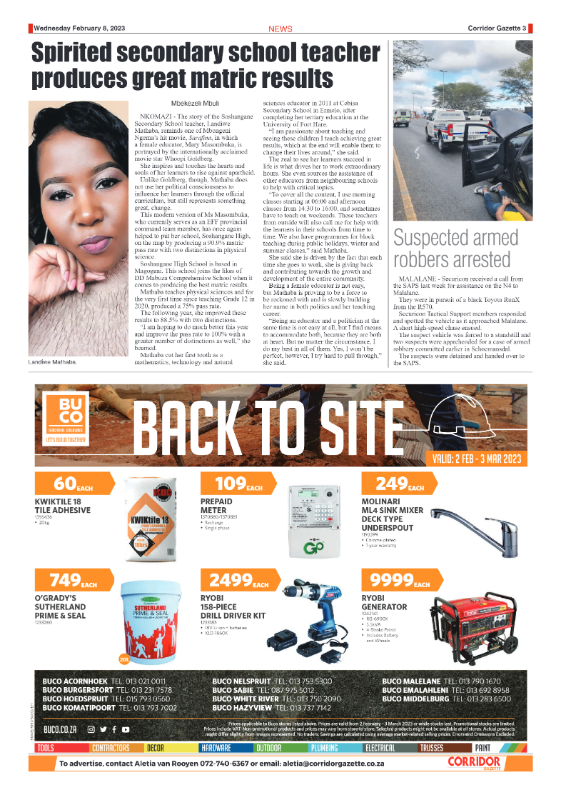 Corridor Gazette 8 February 2023 page 3