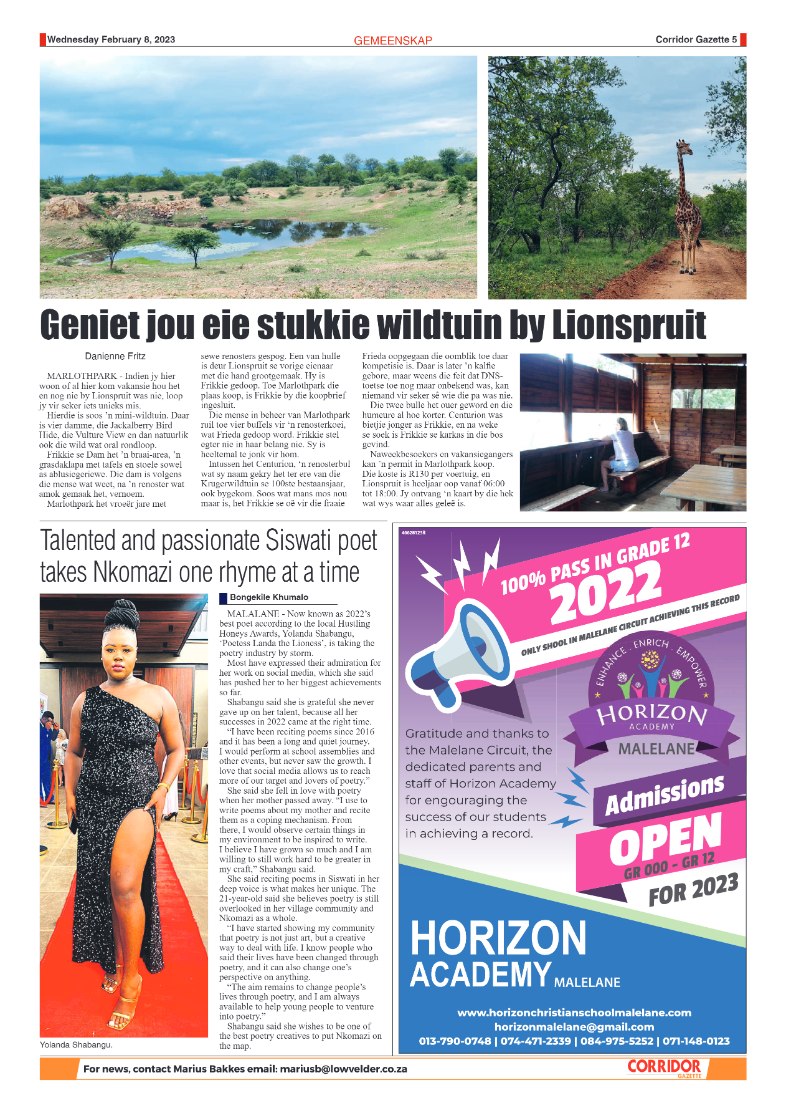 Corridor Gazette 8 February 2023 page 5