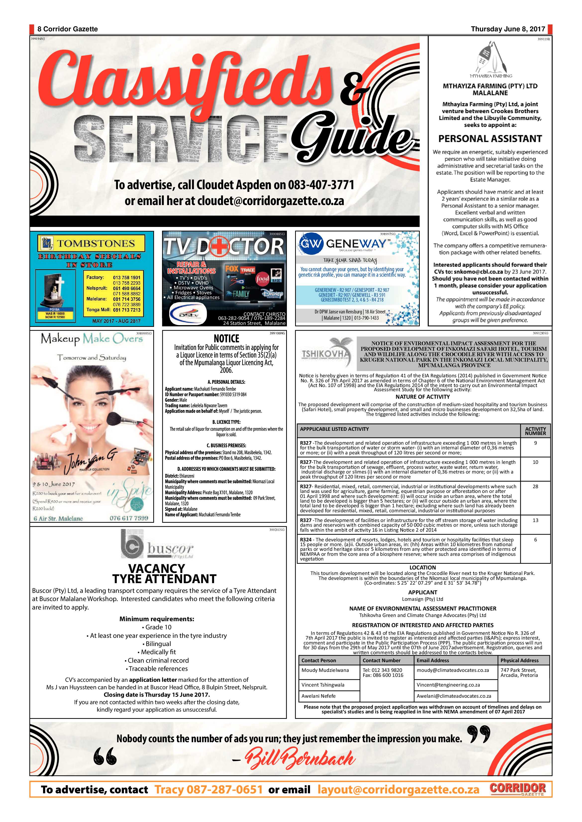 Corridor Gazette 8 June 2017 page 8
