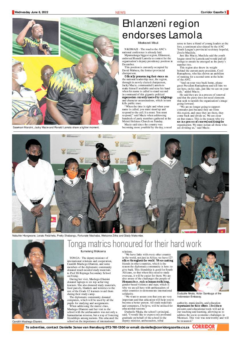 Corridor Gazette 8 June 2022 page 3