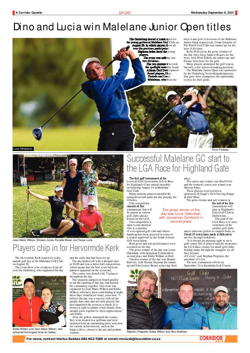 Corridor Gazette 8 September 2021 page 6