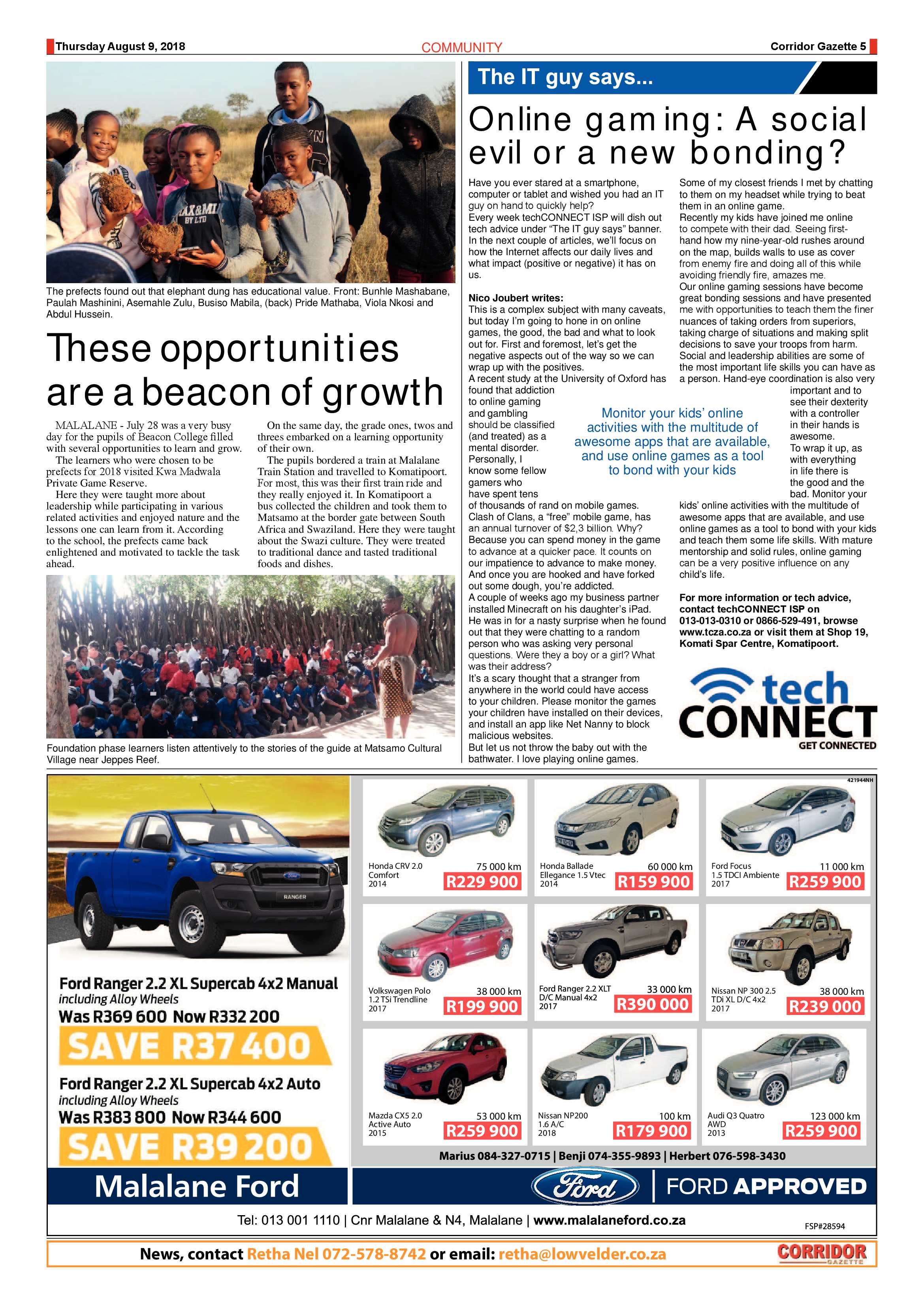 Corridor Gazette 9 August 2018 page 5