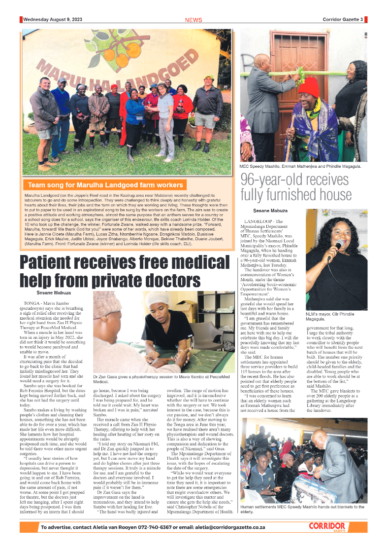 Corridor Gazette 09 August 2023 page 3
