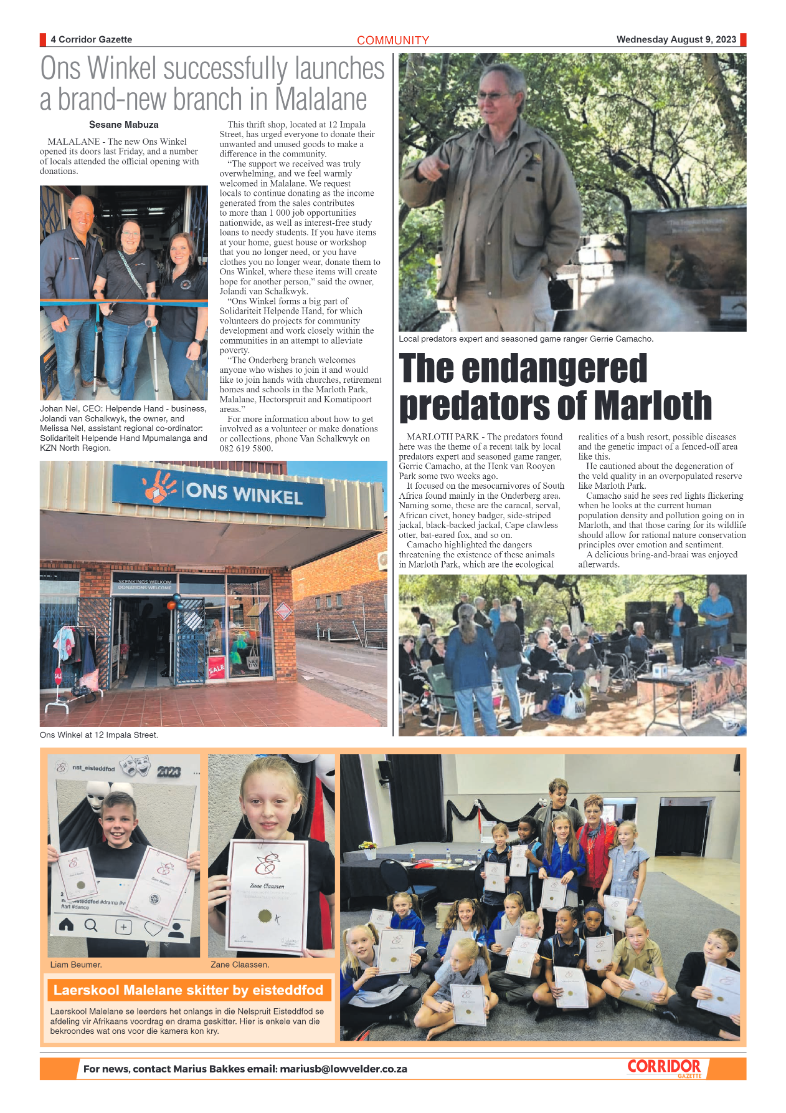Corridor Gazette 09 August 2023 page 4