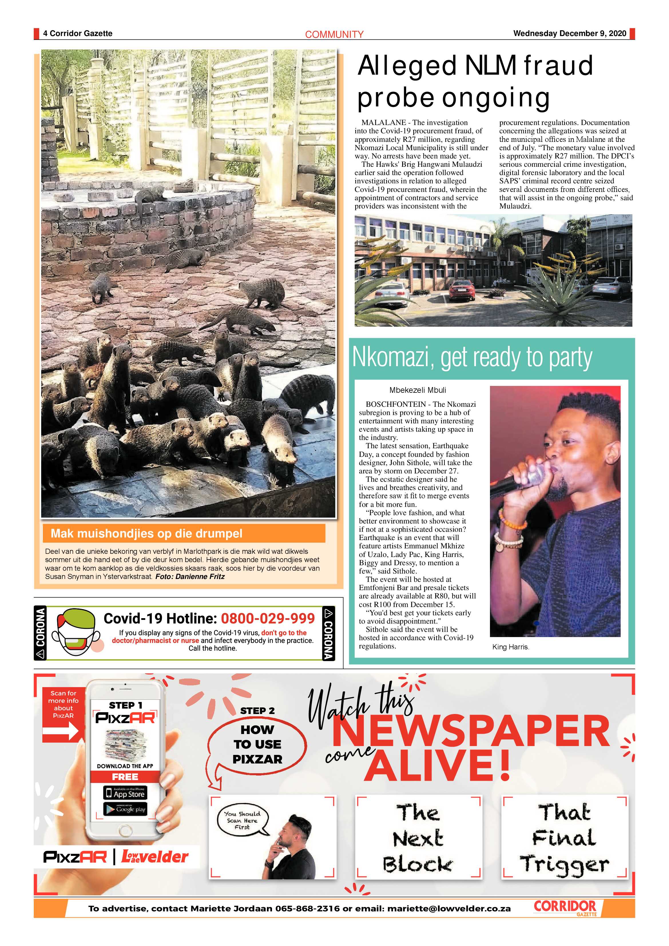 Corridor Gazette 9 December 2020 page 4