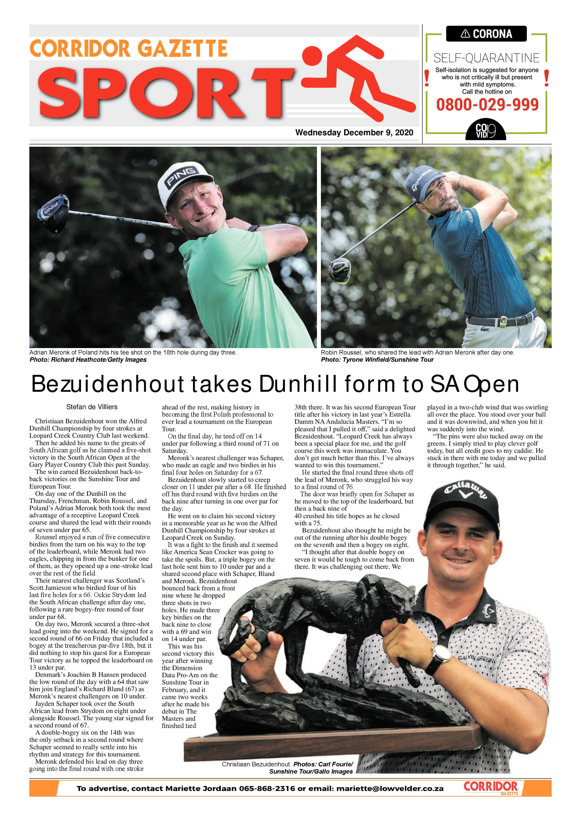Corridor Gazette 9 December 2020 page 8