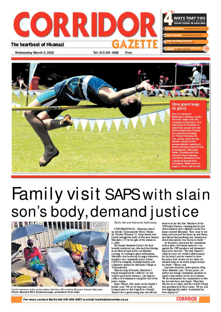 Corridor Gazette 9 March 2022 page 1