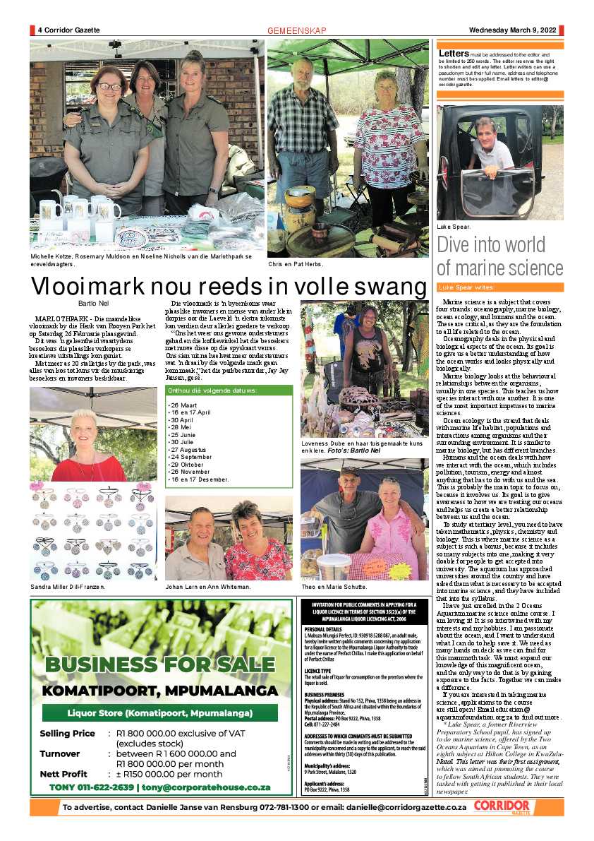 Corridor Gazette 9 March 2022 page 4