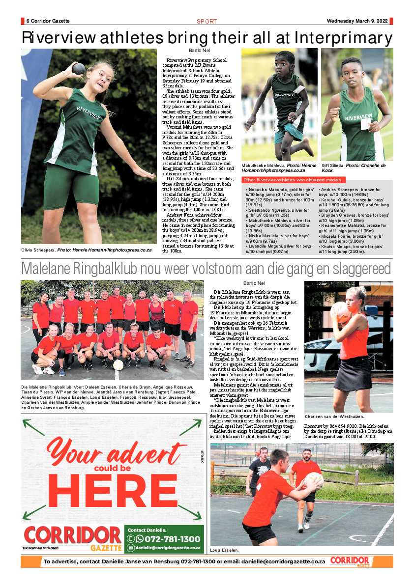 Corridor Gazette 9 March 2022 page 6