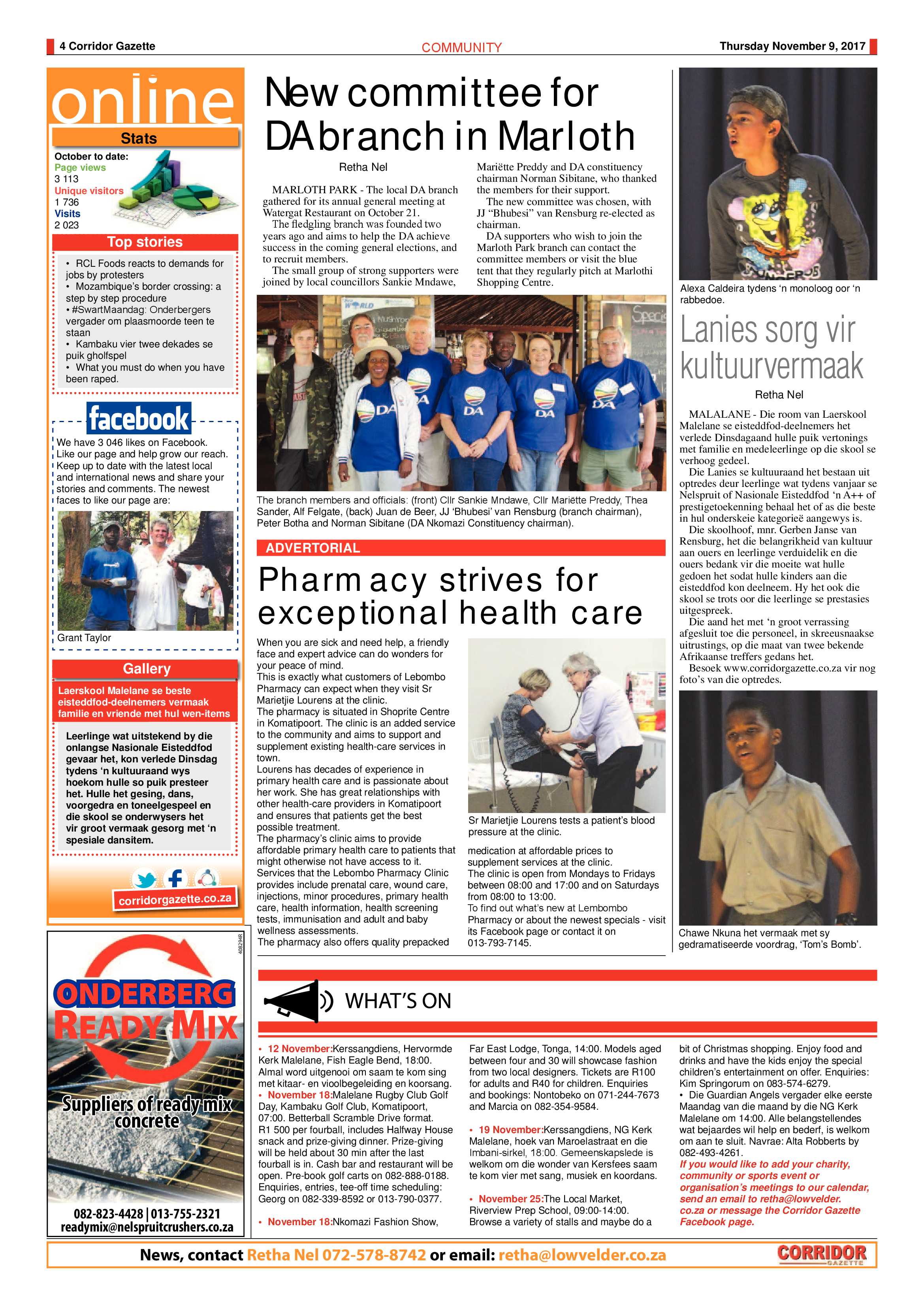 Corridor Gazette 9 November 2017 page 4
