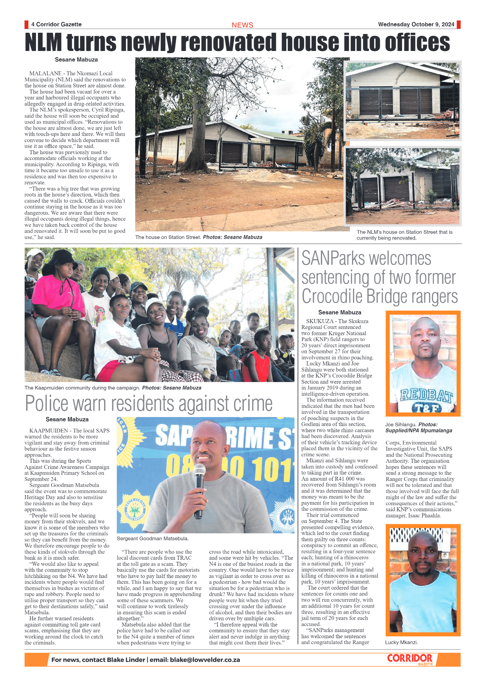 Corridor Gazette 9 October 2024 page 4