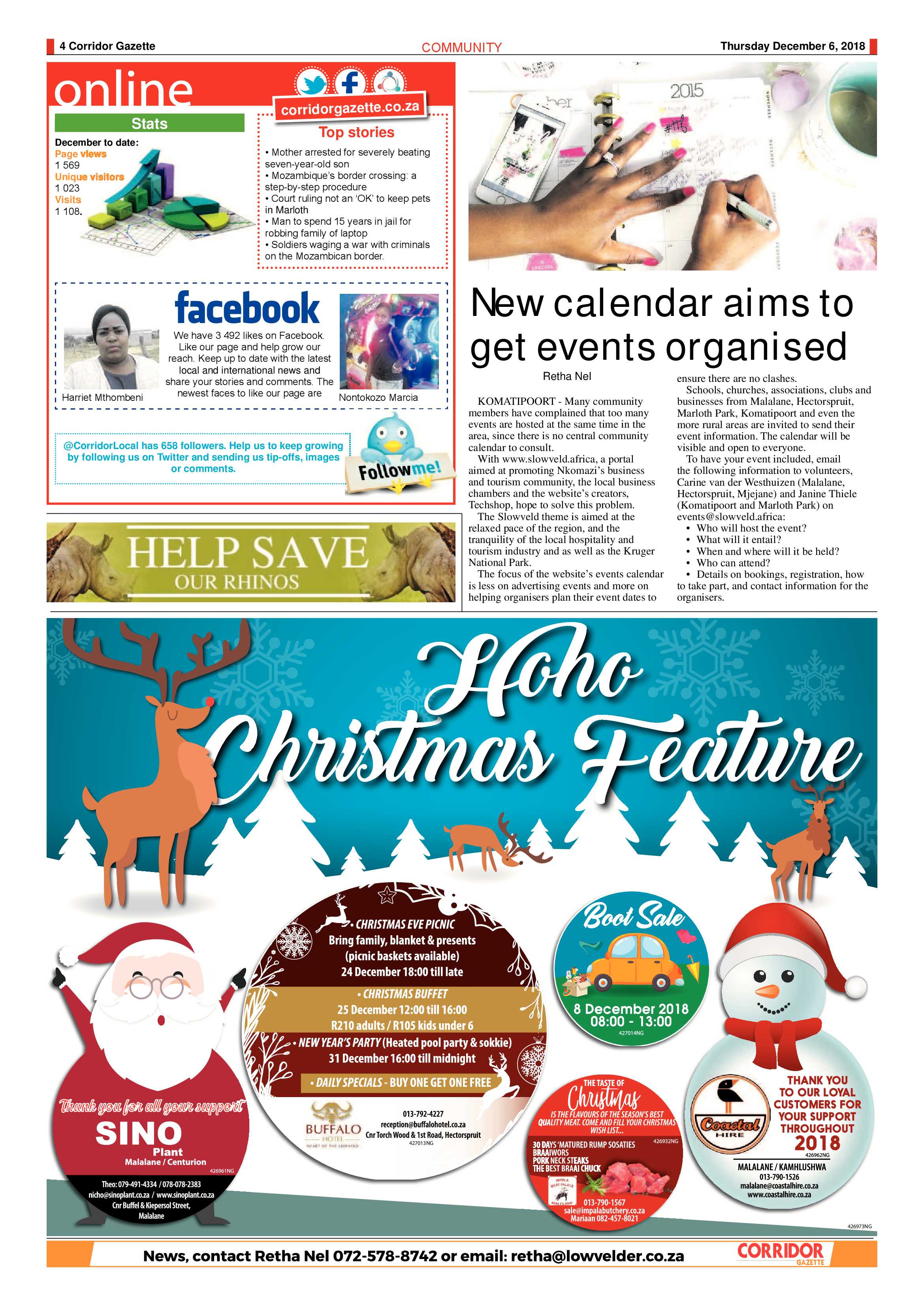 Corridor Gazette 6 December 2018 page 4