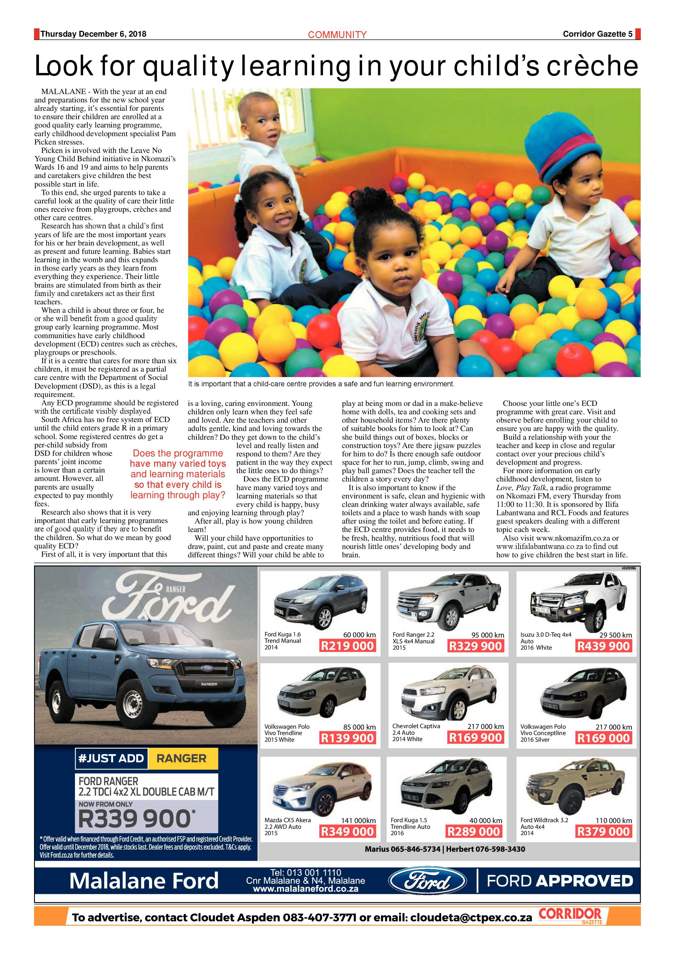 Corridor Gazette 6 December 2018 page 5